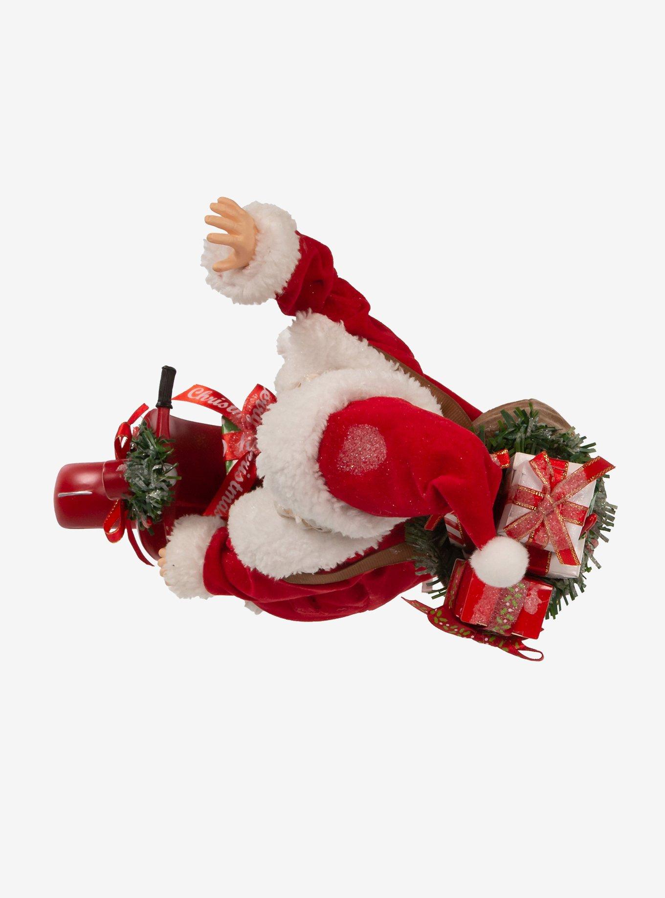 10-Inch Fabriche Santa on Scooter