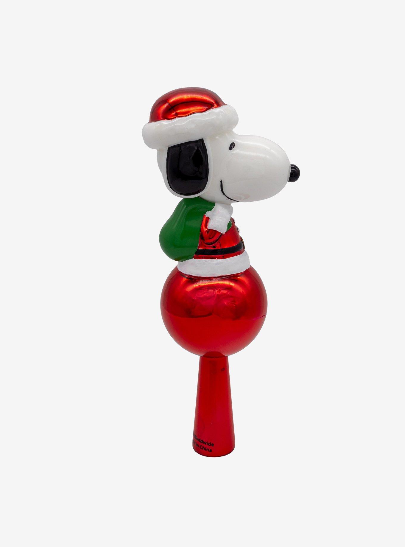 Peanuts Glass Snoopy Tree Topper, , hi-res