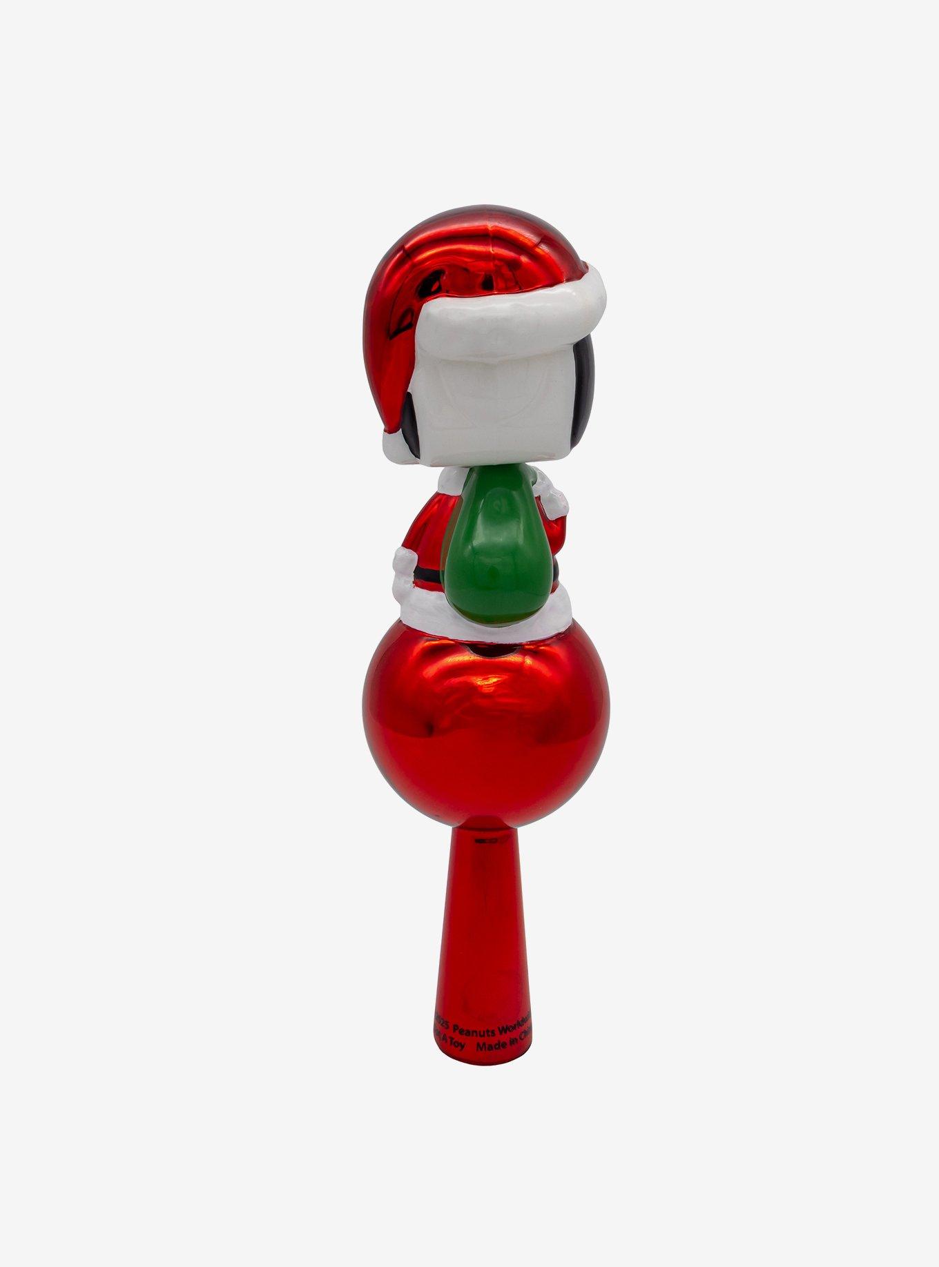 Peanuts Glass Snoopy Tree Topper, , alternate