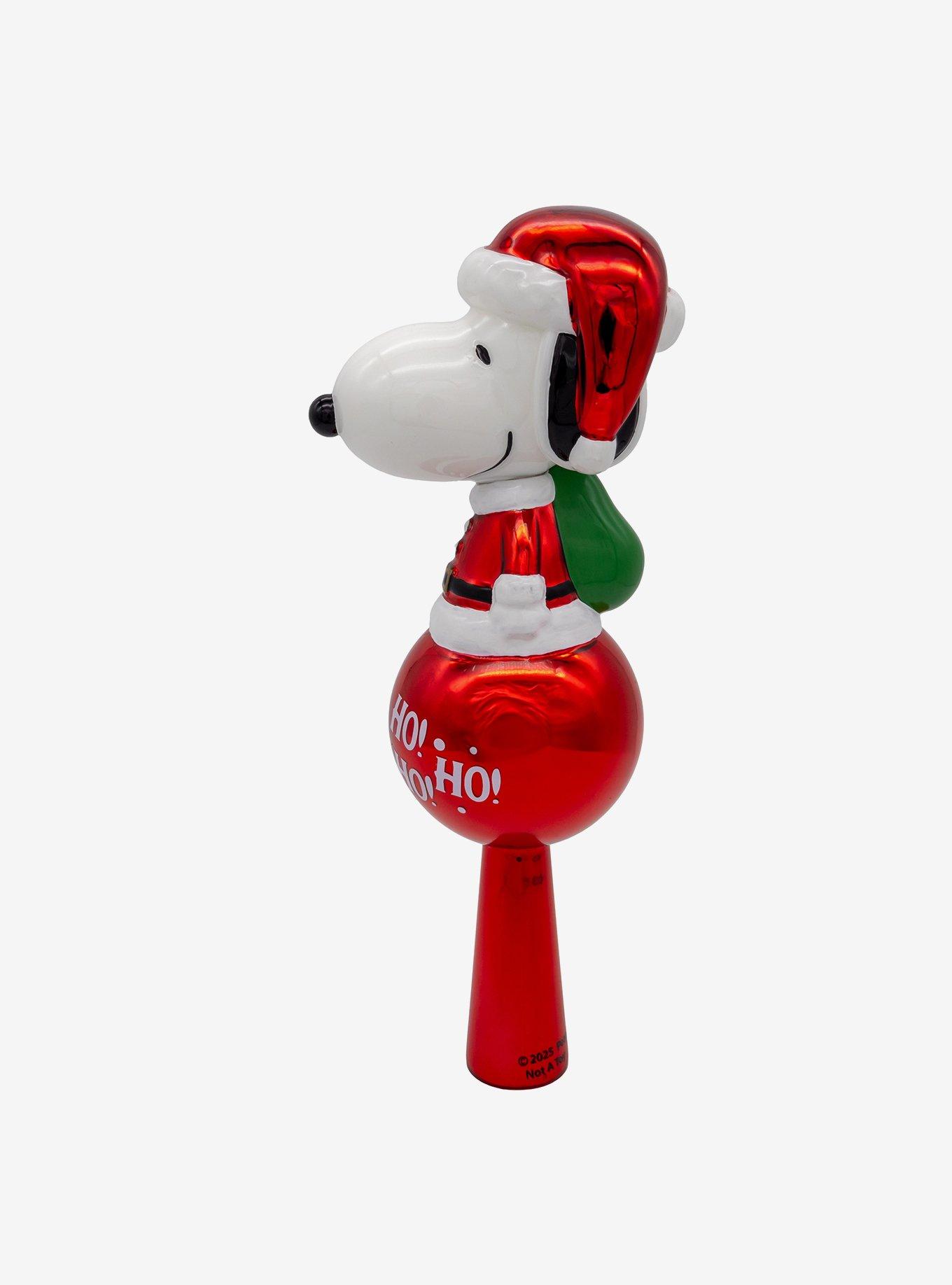 Peanuts Glass Snoopy Tree Topper, , alternate