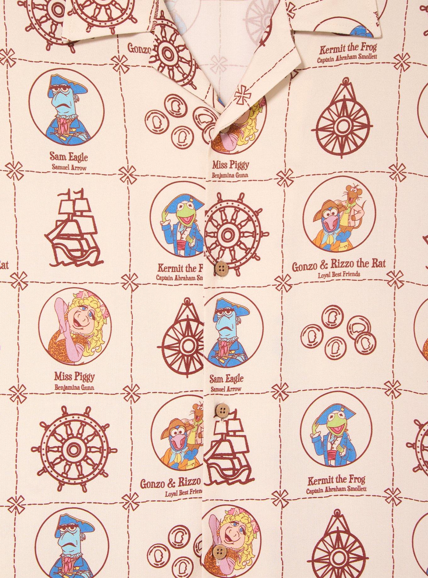 The Muppets Treasure Island Characters & Icons Grid Woven Button-Up - BoxLunch Exclusive, , alternate - view 3