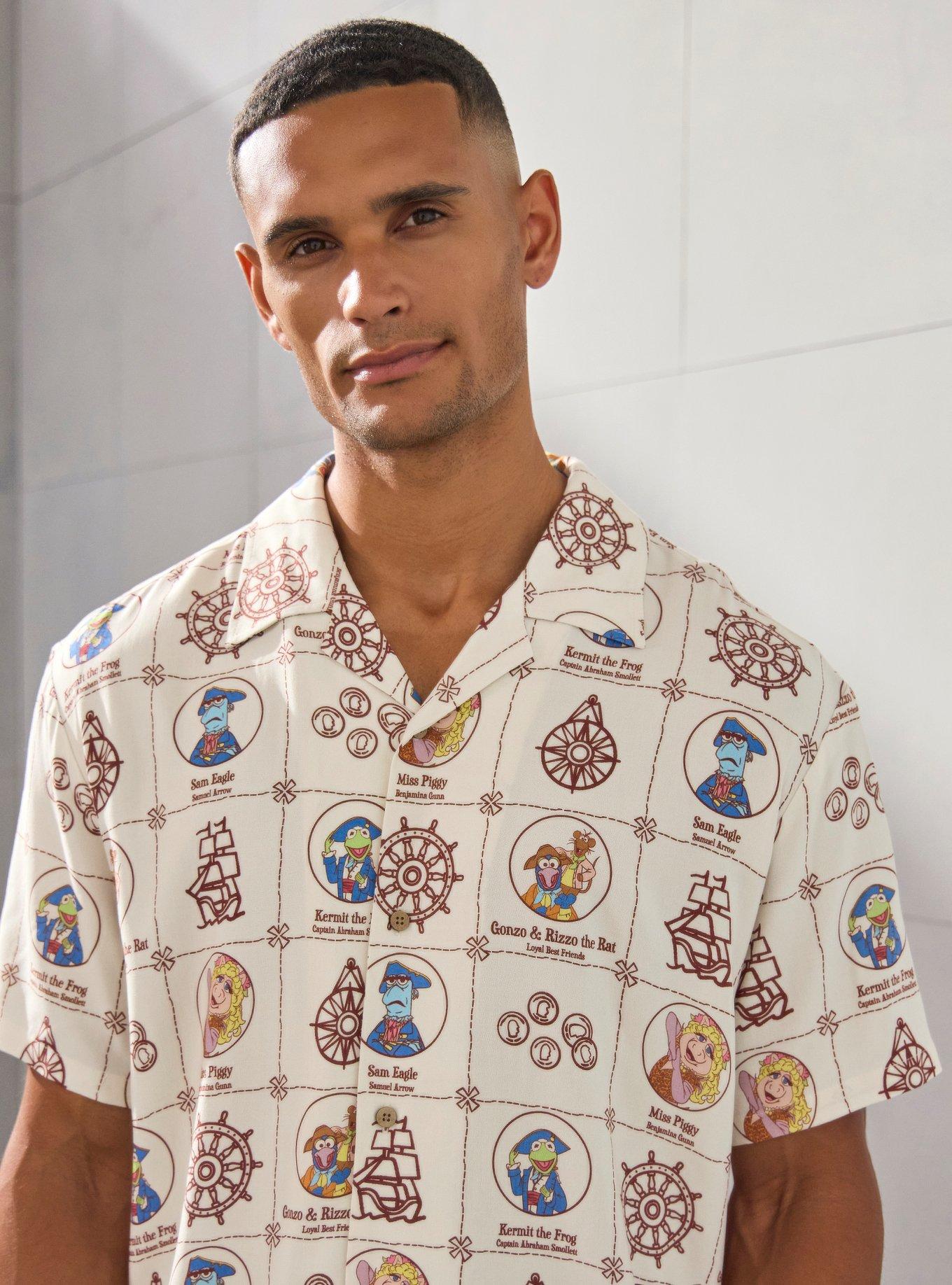The Muppets Treasure Island Characters & Icons Grid Woven Button-Up - BoxLunch Exclusive, , alternate - view 4