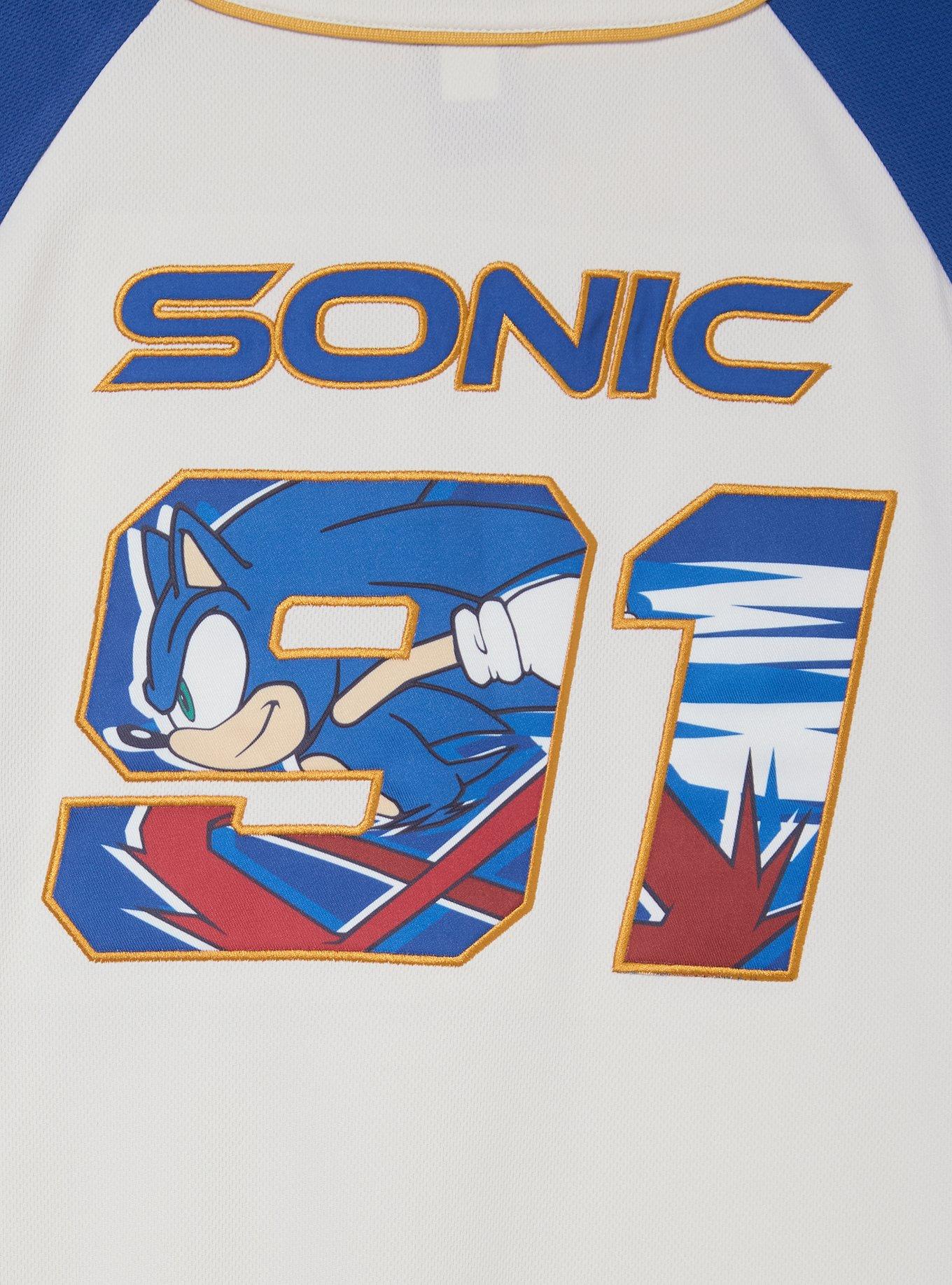 Sonic the Hedgehog Baseball Jersey - BoxLunch Exclusive, BLUE, alternate - view 3