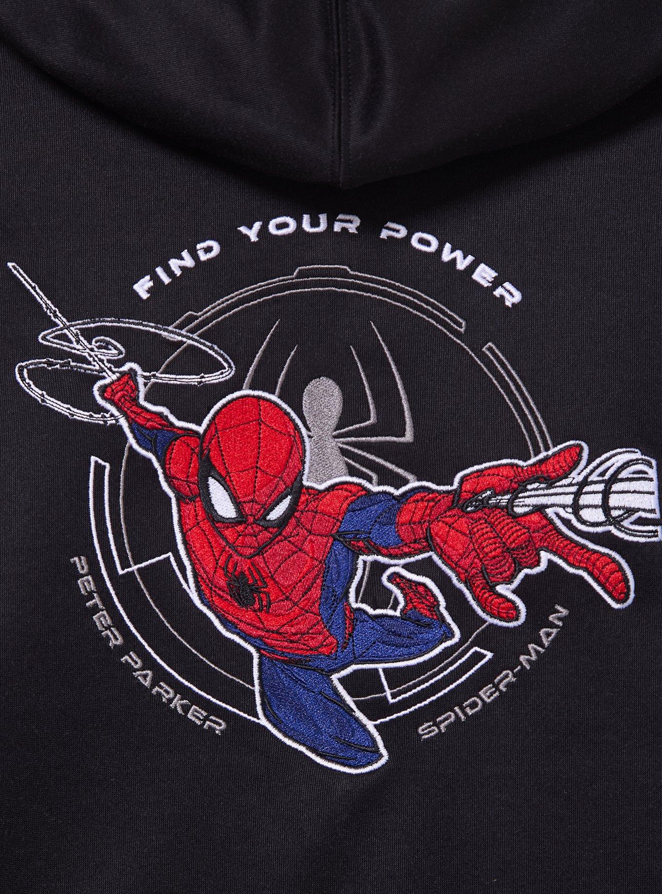 Marvel Spider-Man Beyond Amazing Mesh Hoodie - BoxLunch Exclusive, BLACK, alternate