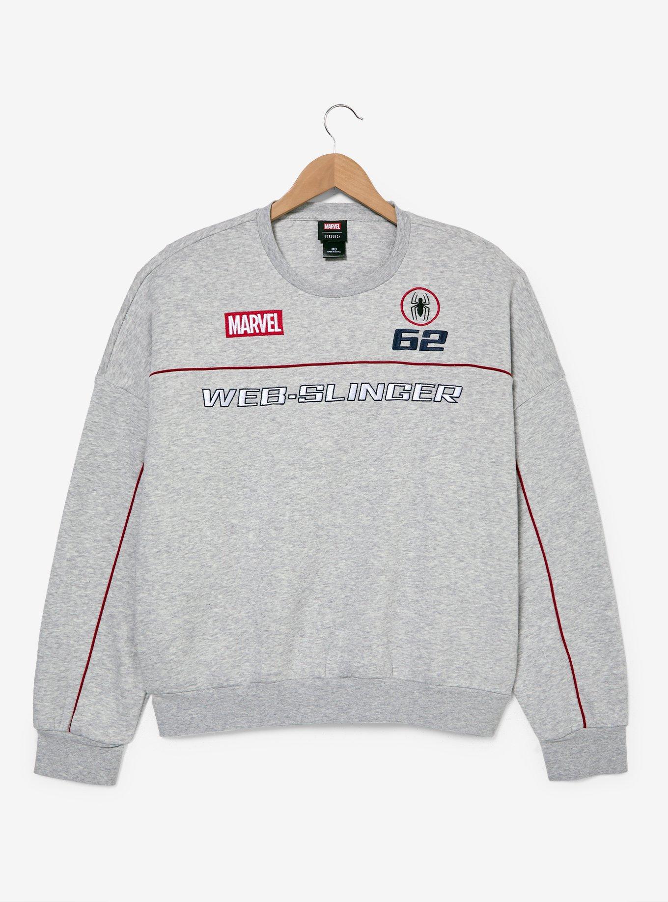 Marvel Spider-Man Web-Slinger Embroidered Crewneck - BoxLunch Exclusive