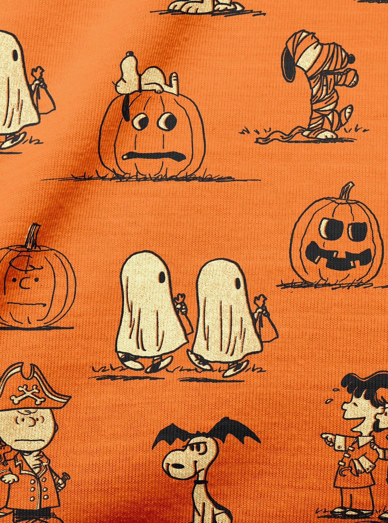 Peanuts Vintage Peanuts Halloween Youth Pajama Set, , hi-res