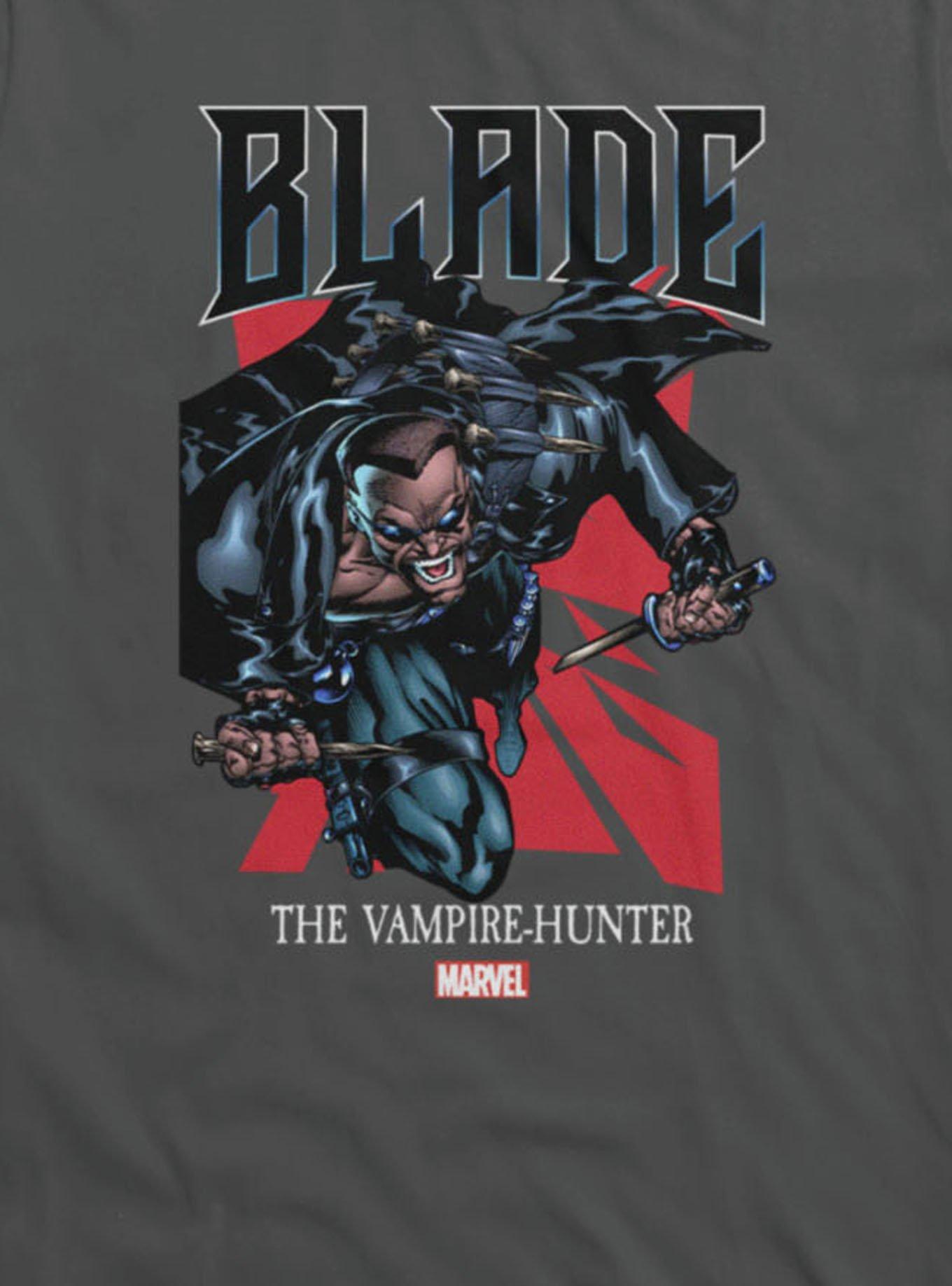 Marvel Comics Retro Blade Vampire Hunter Attack T-Shirt Hot Topic Exclusive, , hi-res
