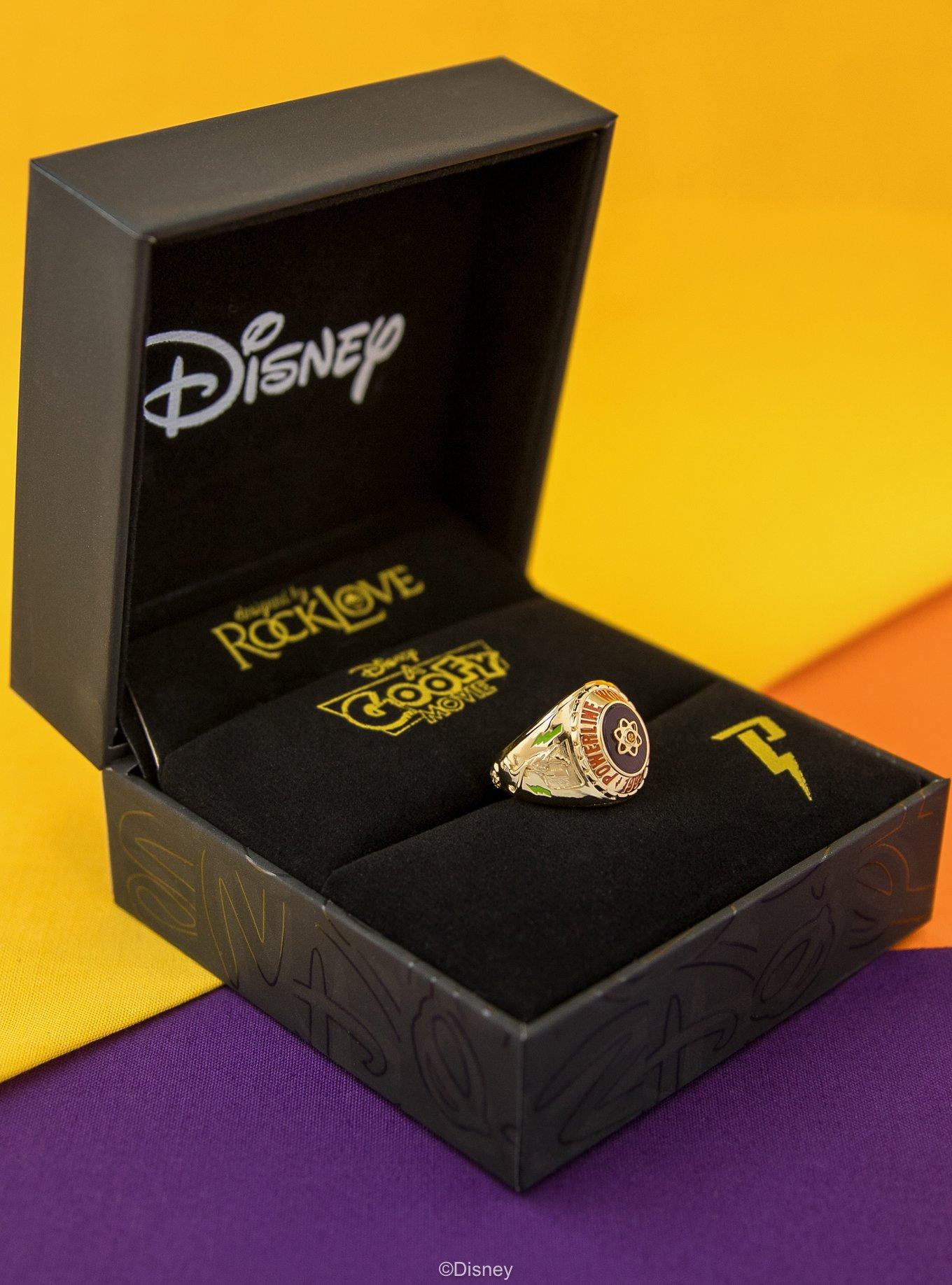 Disney X Rocklove Disney A Goofy Movie Powerline World Tour Ring, GOLD, alternate