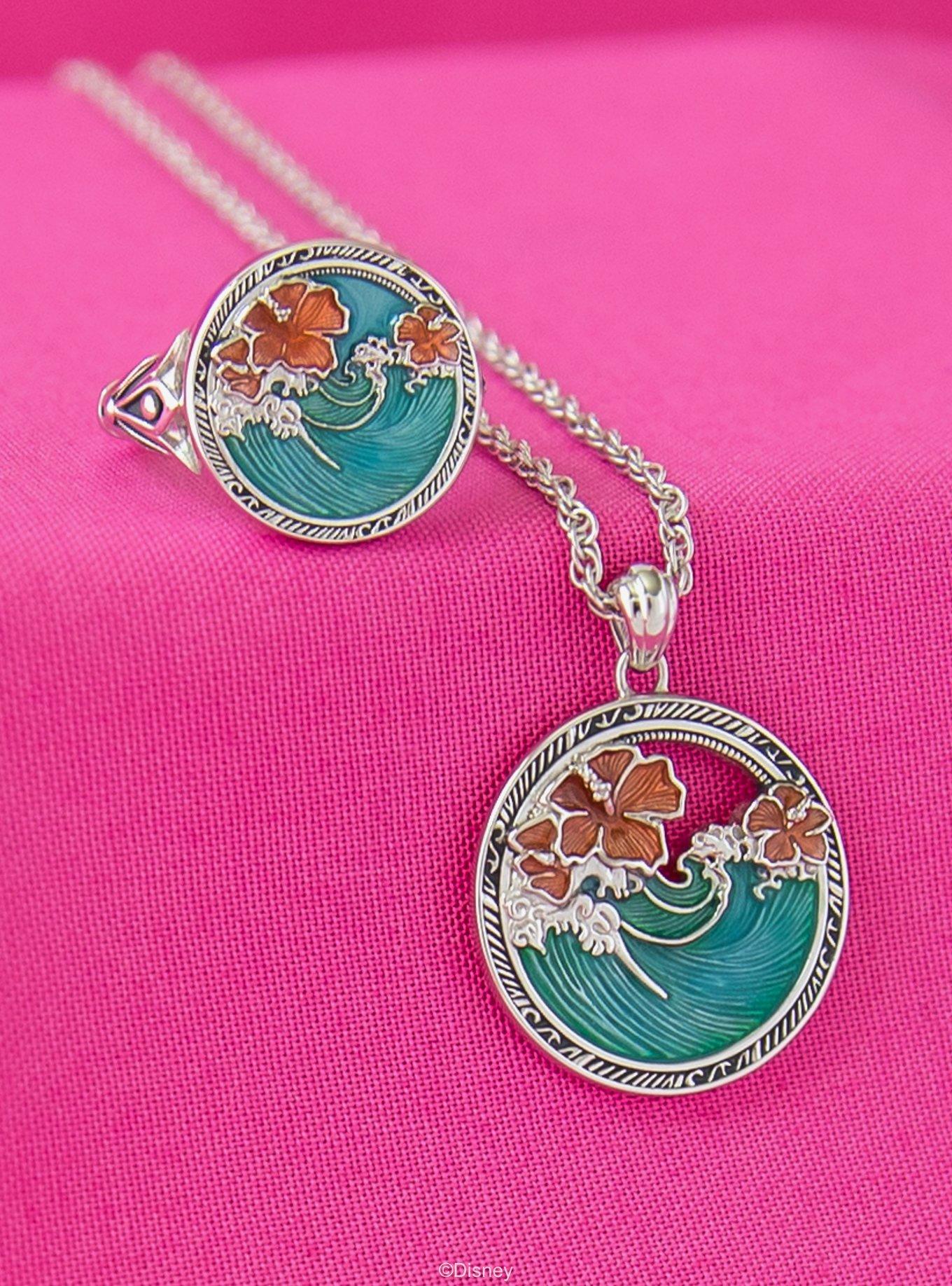 Disney X Rocklove Disney Lilo And Stitch Ohana Necklace, , alternate