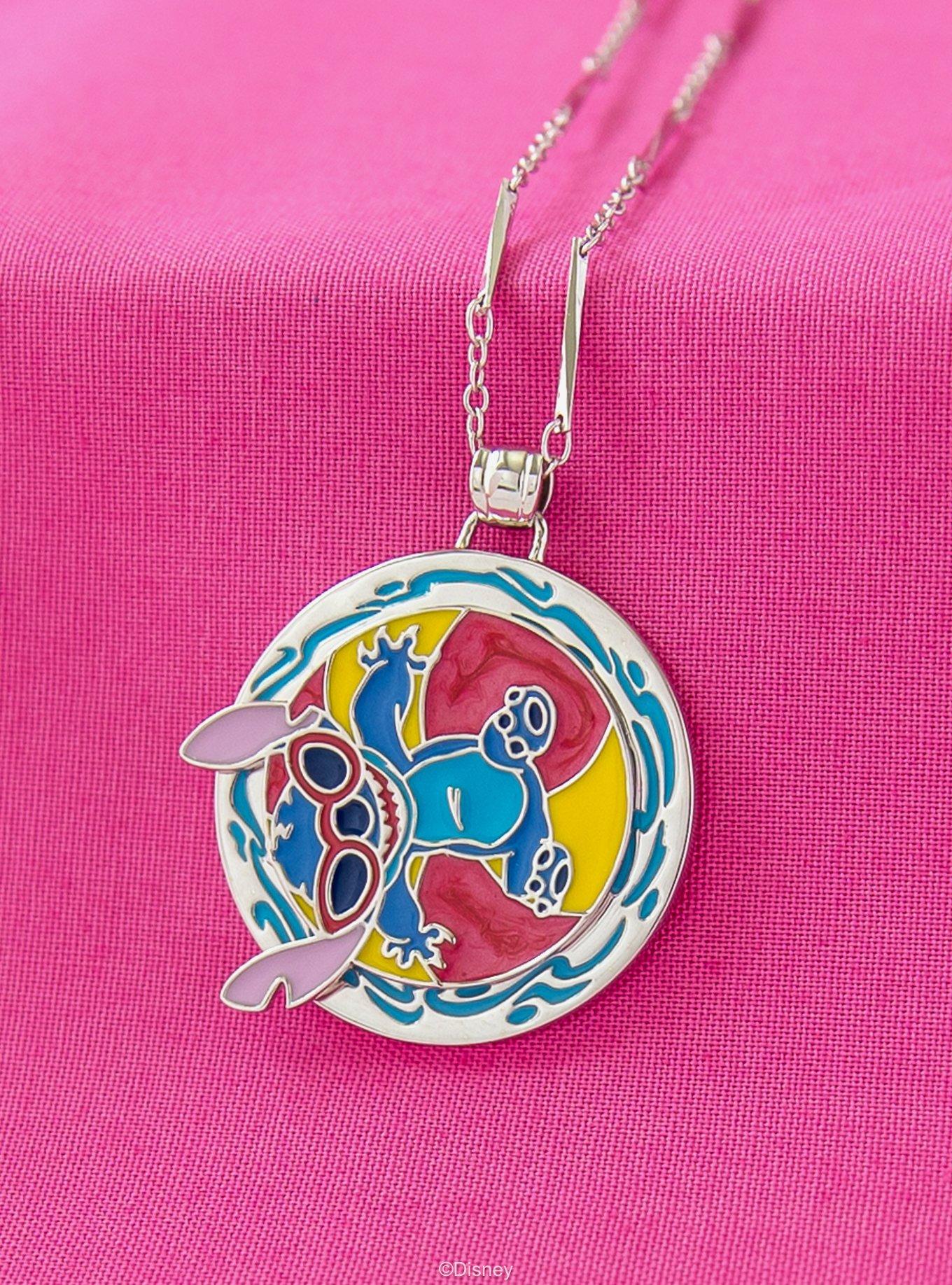 Disney X Rocklove Disney Lilo And Stitch Vacation Stitch Necklace, , alternate