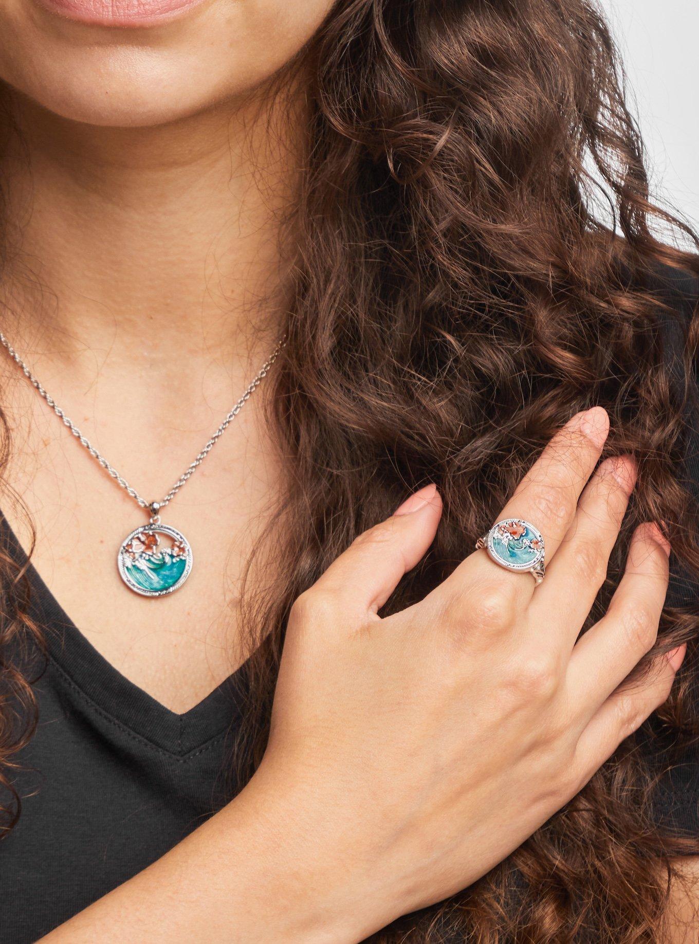 Disney X Rocklove Disney Lilo And Stitch Ohana Ring, MULTI, alternate