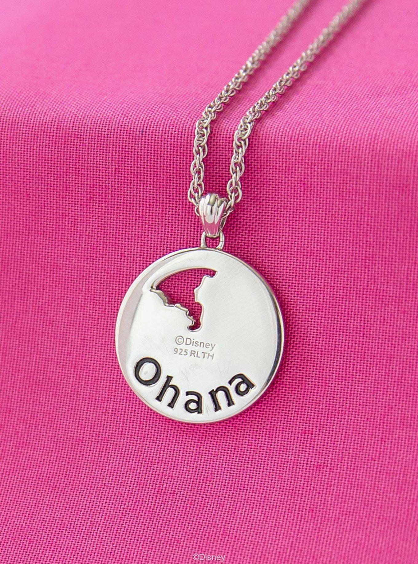 Disney X Rocklove Disney Lilo And Stitch Ohana Necklace