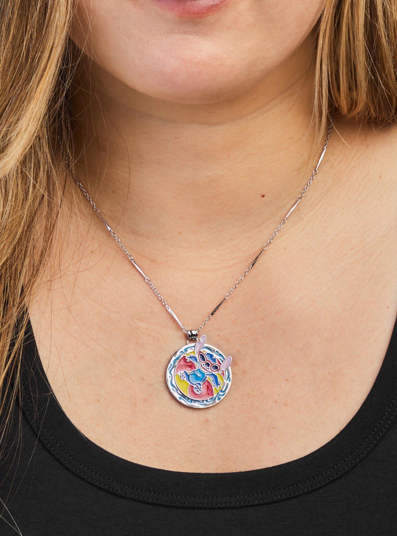 Disney X Rocklove Disney Lilo And Stitch Vacation Stitch Necklace