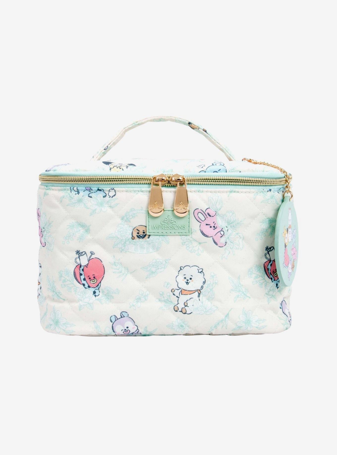 BT21 Quilted Train Cases w/ Mirror Keychain, , hi-res