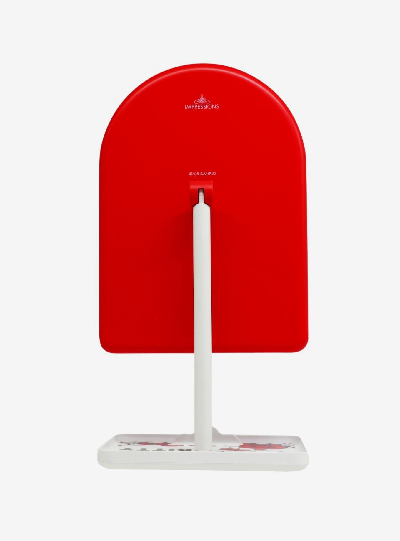 Sanrio Hello Kitty "Bows" Arch LED Tabletop Makeup Mirror with Phone Stand Base, , alternate