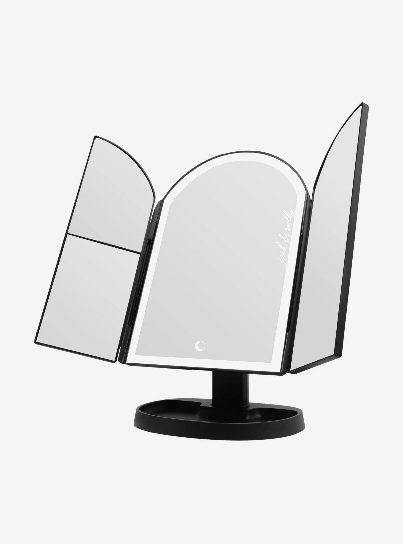 Disney The Nightmare Before Christmas Jack and Sally Arch Trifold LED Makeup Mirror, , hi-res