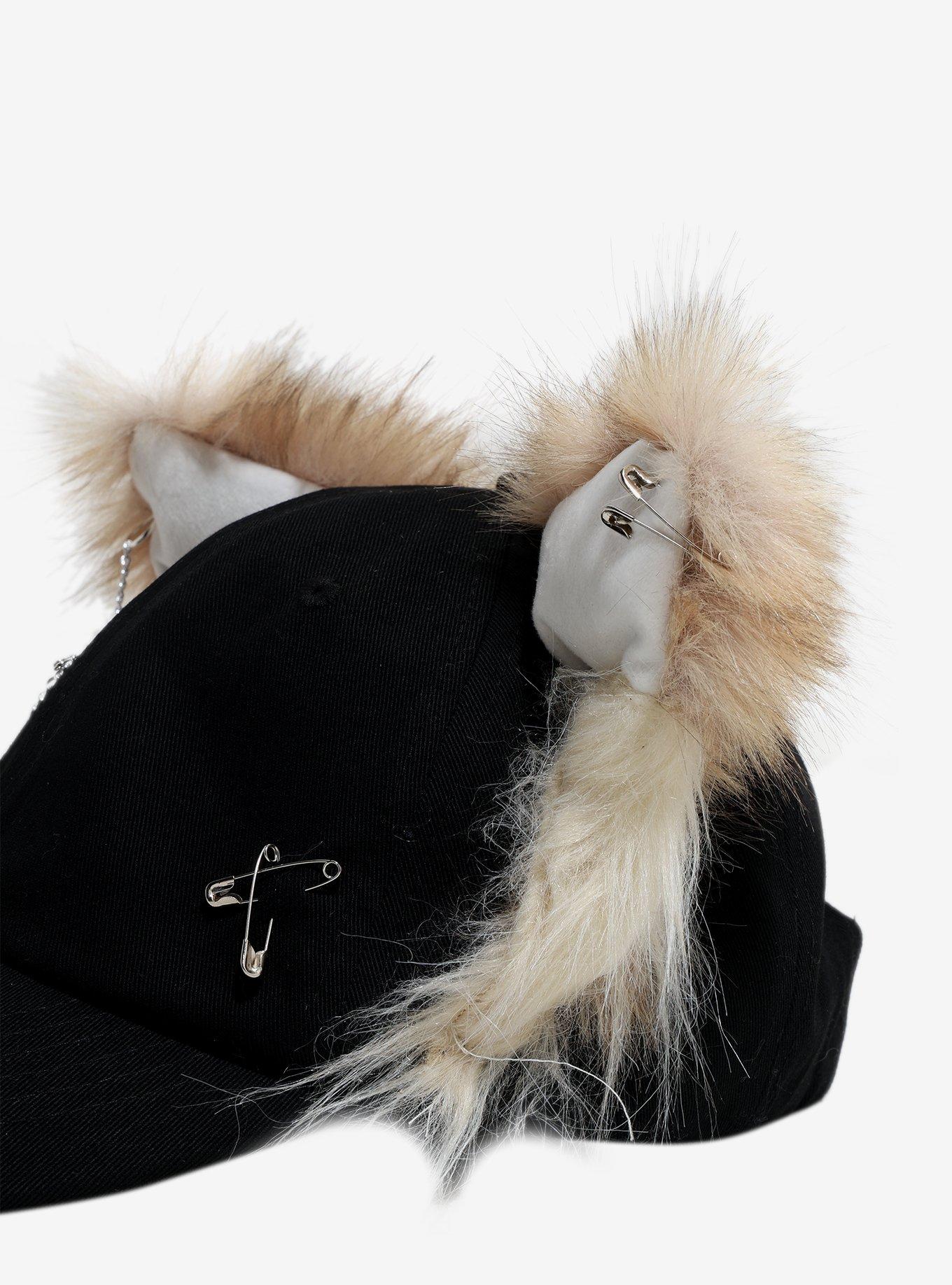 Fuzzy Fox Ears Dad Cap, , alternate - view 3