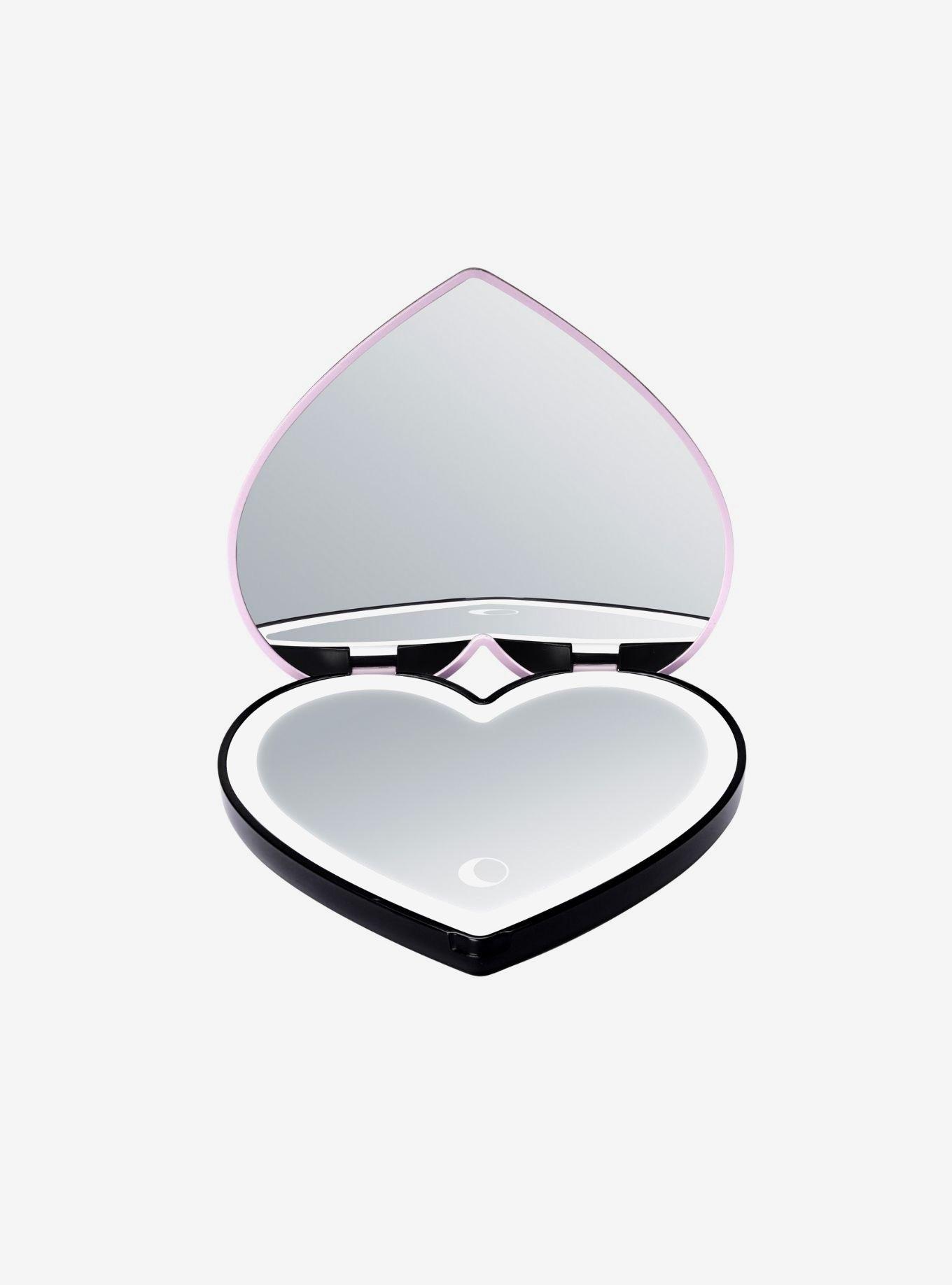 Disney The Nightmare Before Christmas Jack and Sally Heart LED Compact Mirror, , alternate