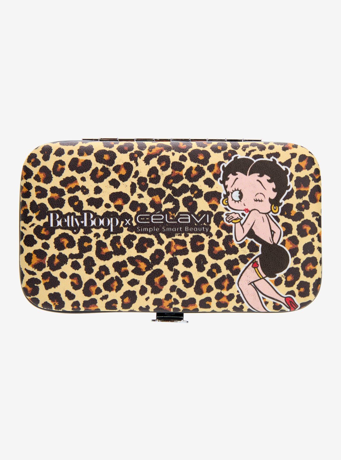 C&eacute;lavi Betty Boop Leopard Manicure Set, , hi-res