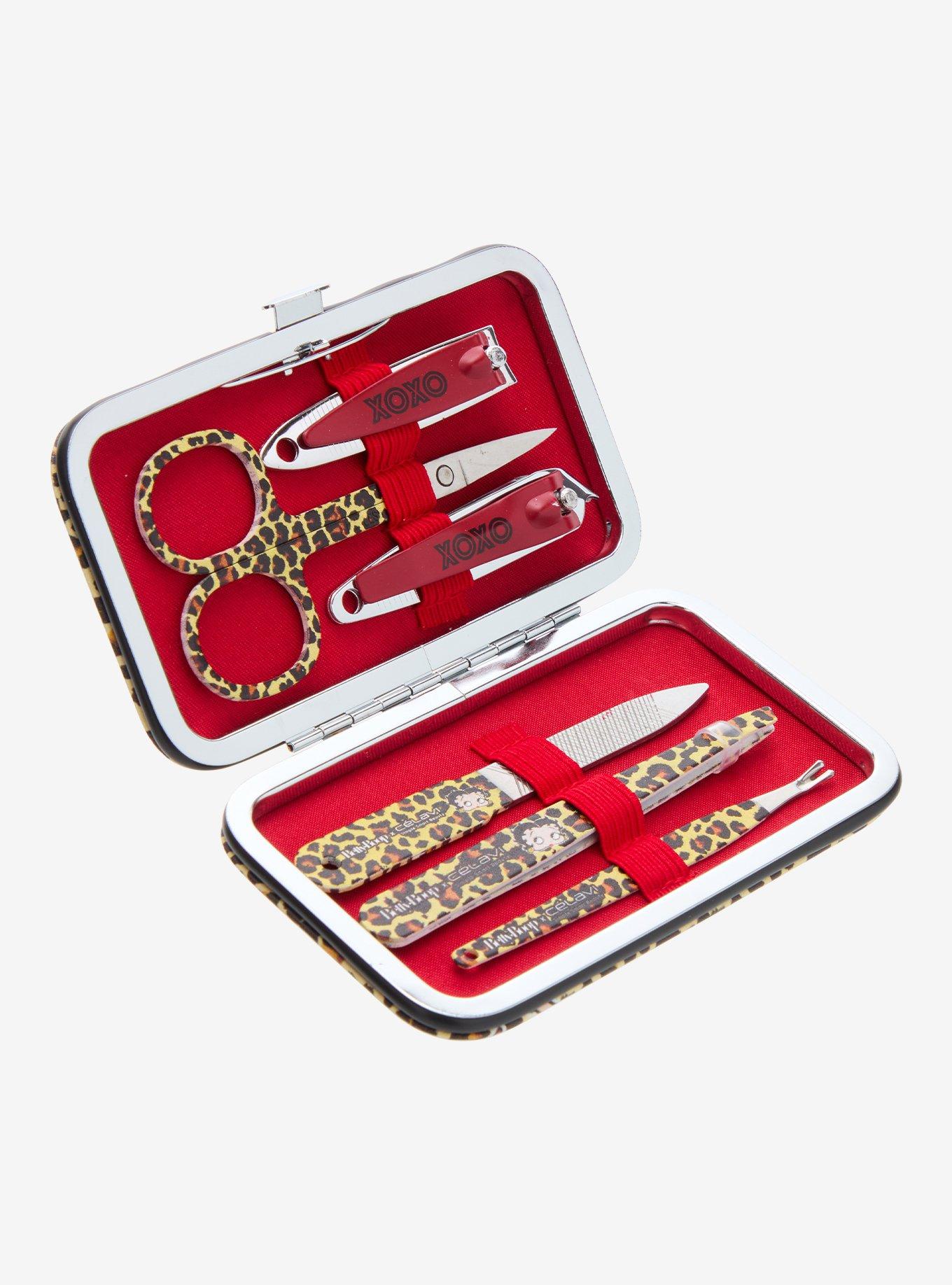 C&eacute;lavi Betty Boop Leopard Manicure Set, , alternate