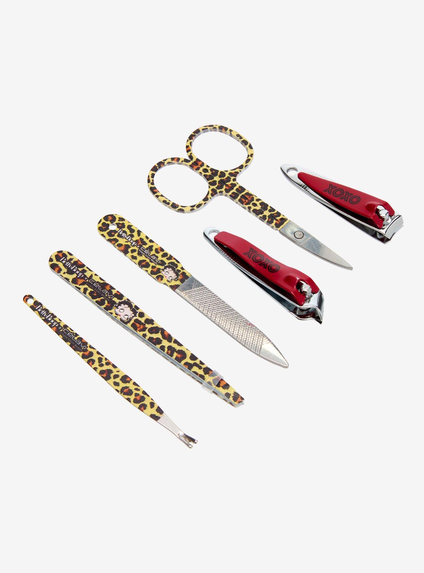 C&eacute;lavi Betty Boop Leopard Manicure Set, , alternate