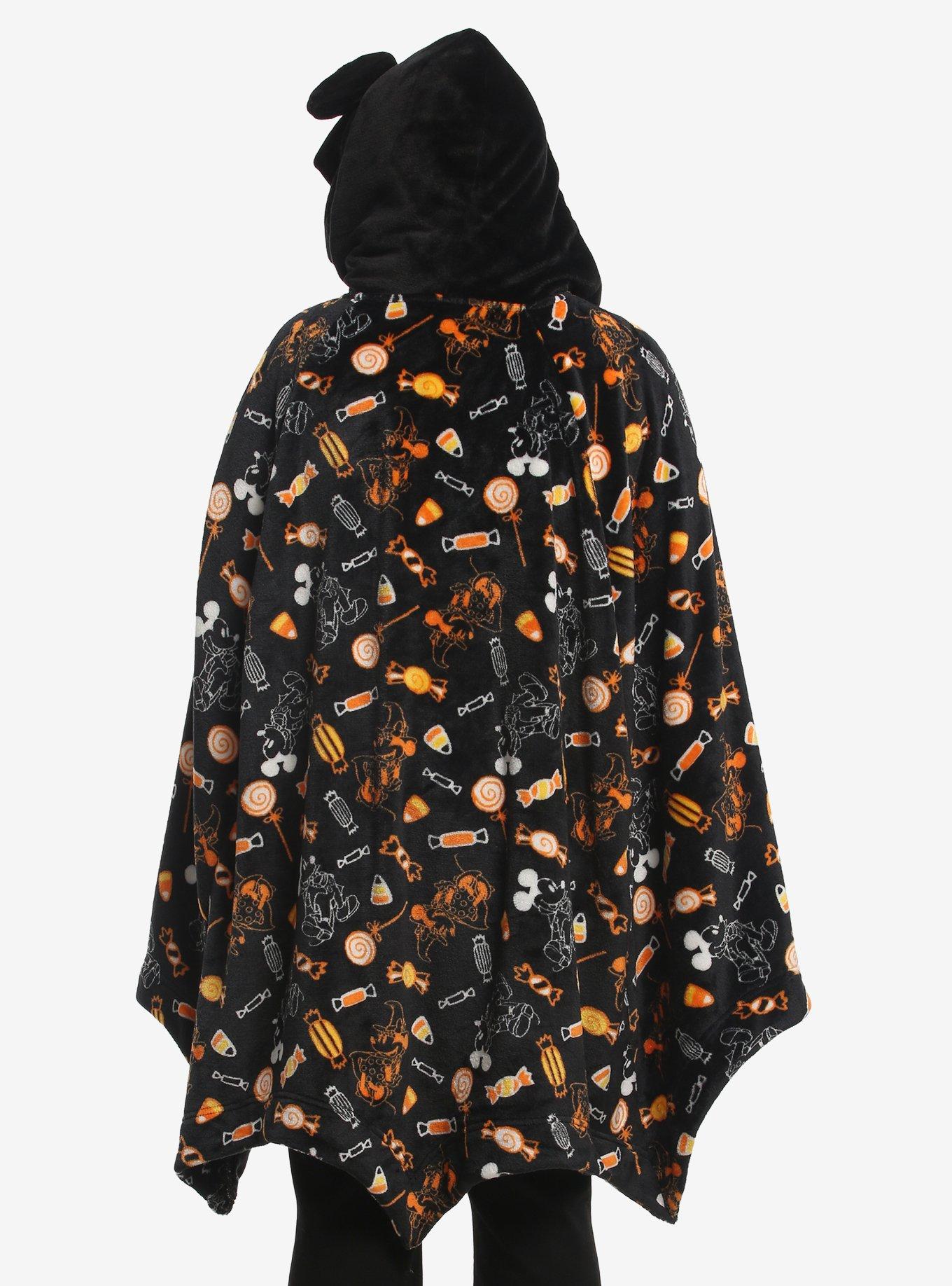 Her Universe Disney Halloween Girls Fuzzy Hooded Cape Plus Size, , hi-res