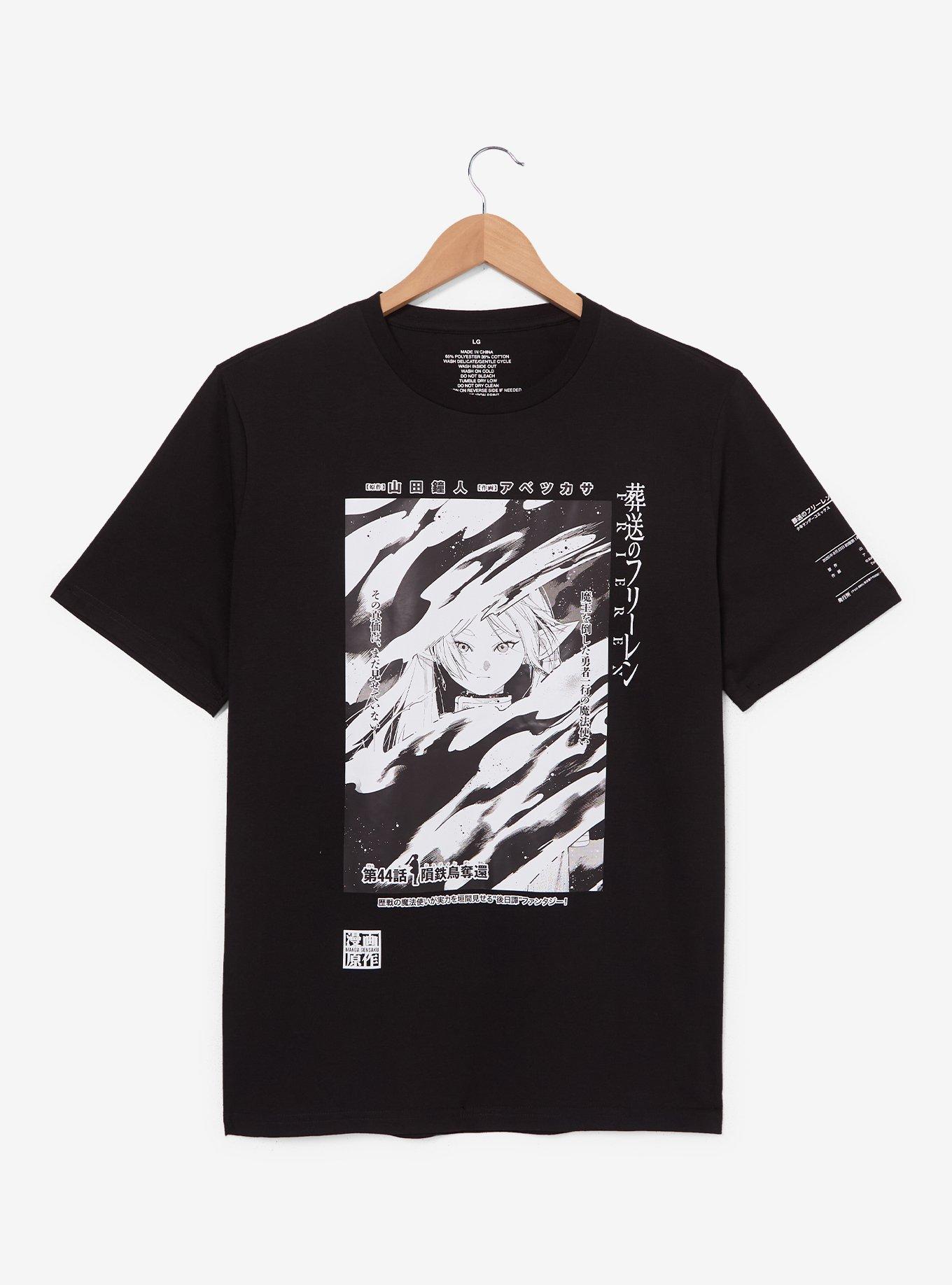 Frieren: Beyond Journey's End Tonal Frieren Graphic T-Shirt &mdash; BoxLunch Exclusive, BLACK, alternate