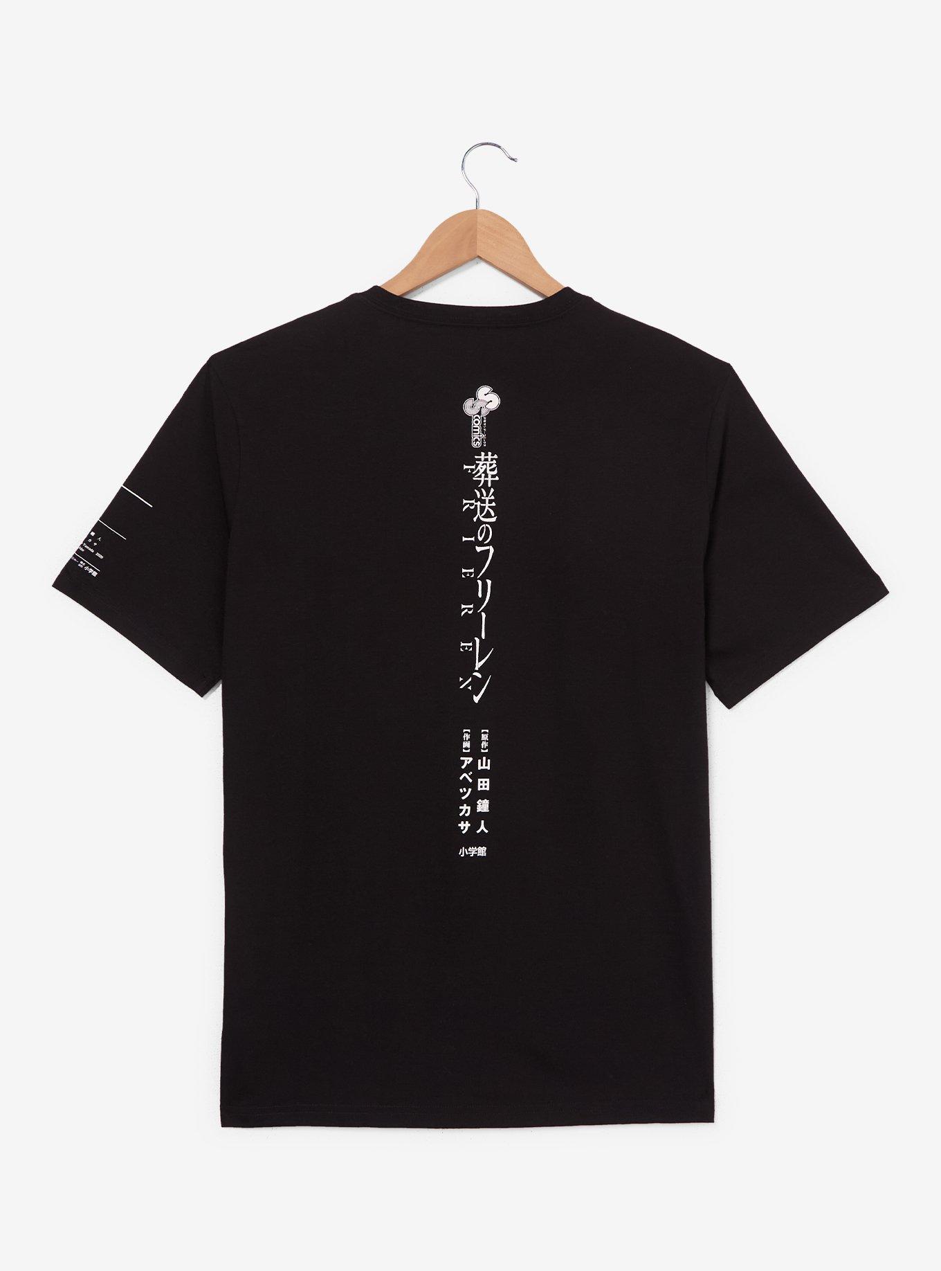Frieren: Beyond Journey's End Tonal Frieren Graphic T-Shirt &mdash; BoxLunch Exclusive, BLACK, alternate