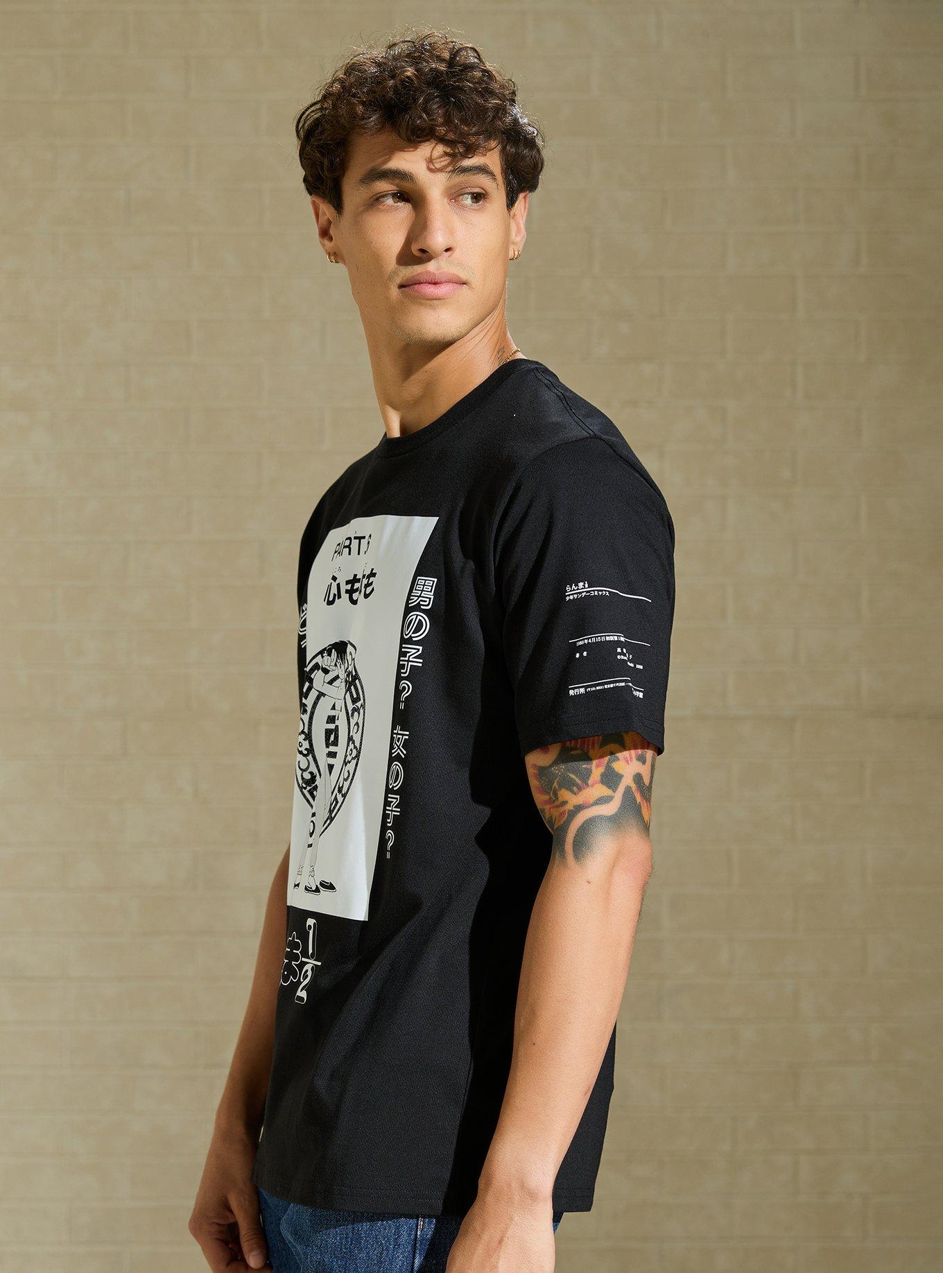 Ranma 1/2 Manga Chapter Intro Graphic T-Shirt &mdash; BoxLunch Exclusive, BLACK, alternate - view 3