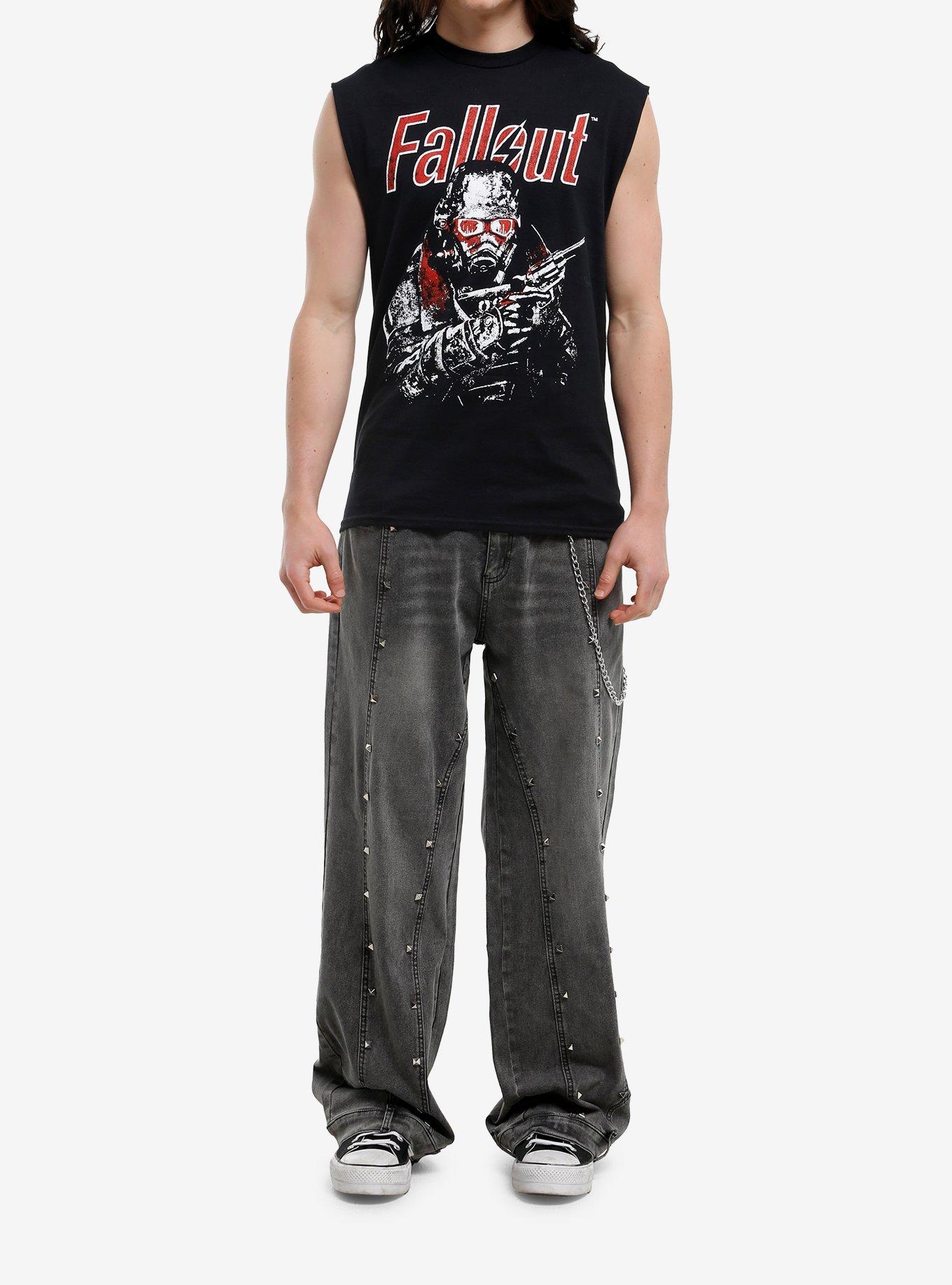 Fallout Brotherhood Knight Portrait Muscle Tank Top, , hi-res