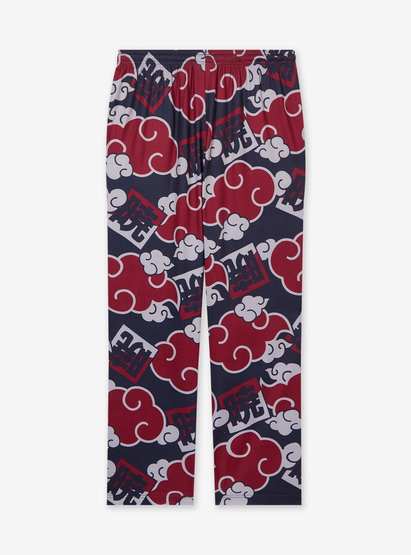 Naruto Shippuden Akatsuki Cloud Allover Print Sleep Pants &mdash; BoxLunch Exclusive, , hi-res