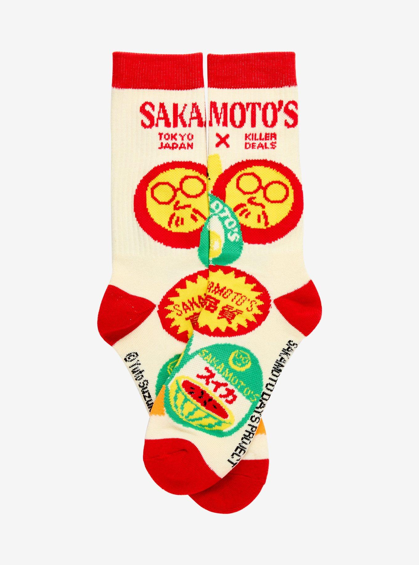 Sakamoto Days Icons Crew Socks &mdash; BoxLunch Exclusive, , hi-res