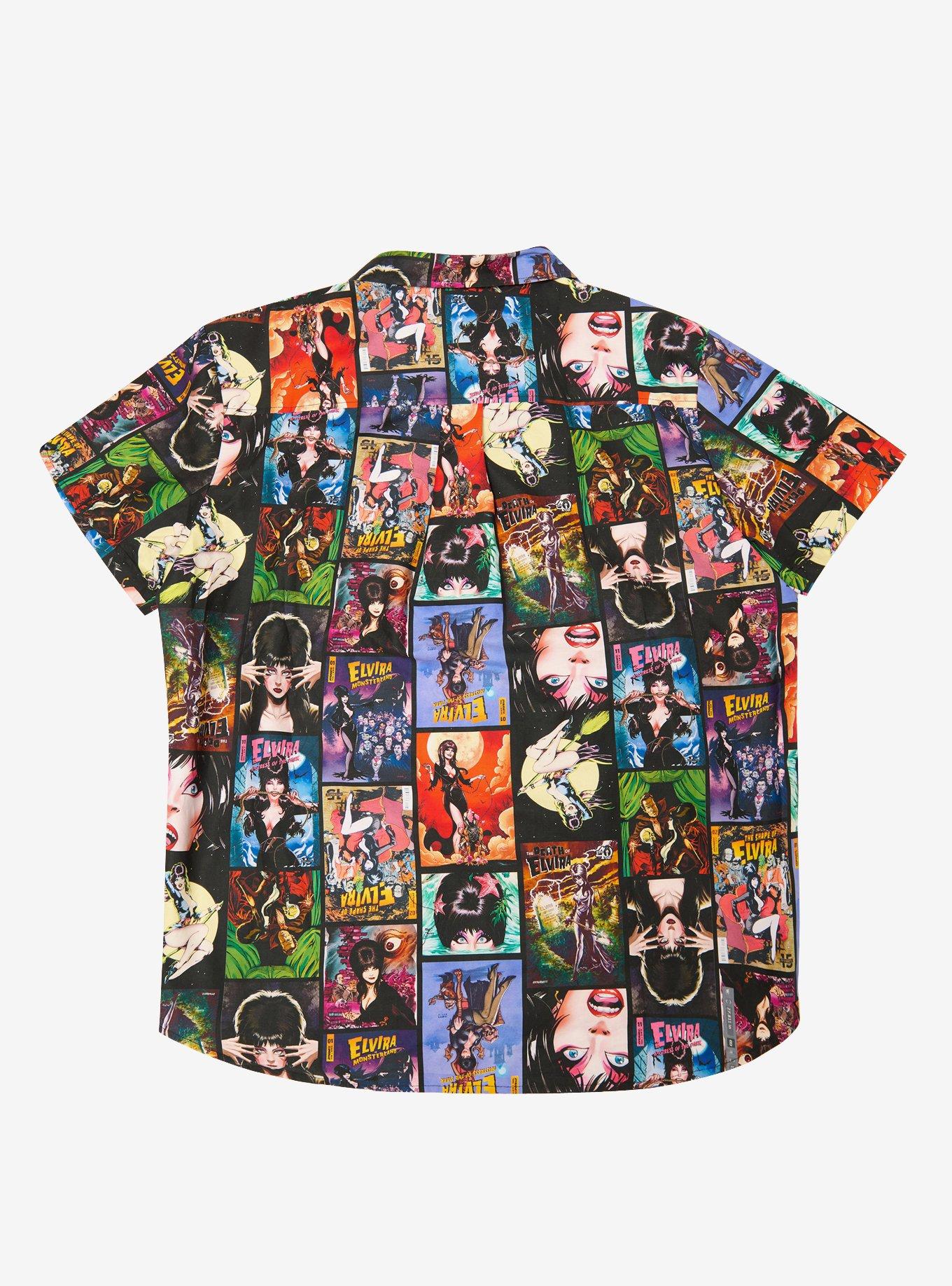 Elvira x Unique Vintage Elvira Comic Mens Shirt, , hi-res