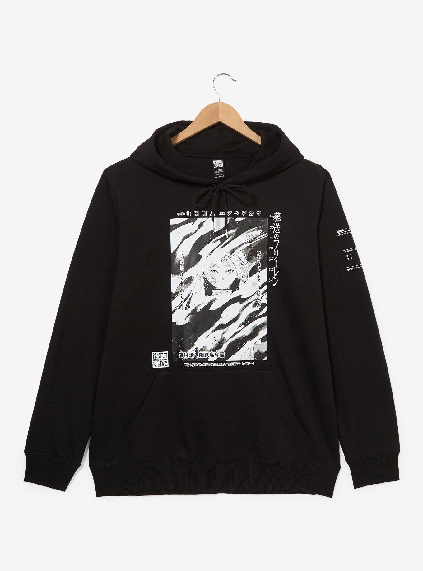 Frieren: Beyond Journey's End Tonal Frieren Manga Portrait Hoodie - BoxLunch Exclusive, BLACK, alternate