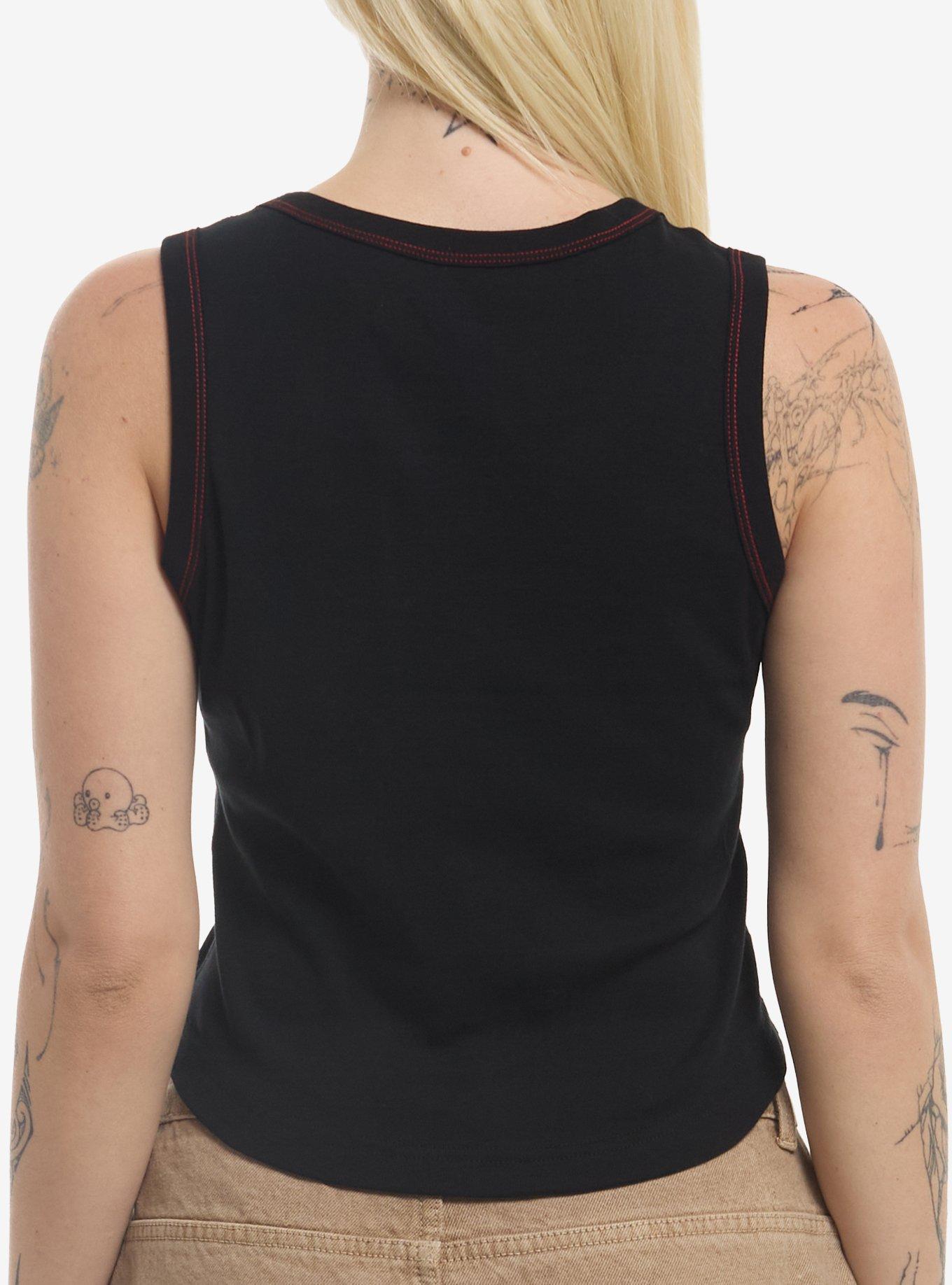 Twenty One Pilots Logo Girls Tank Top, BLACK, alternate