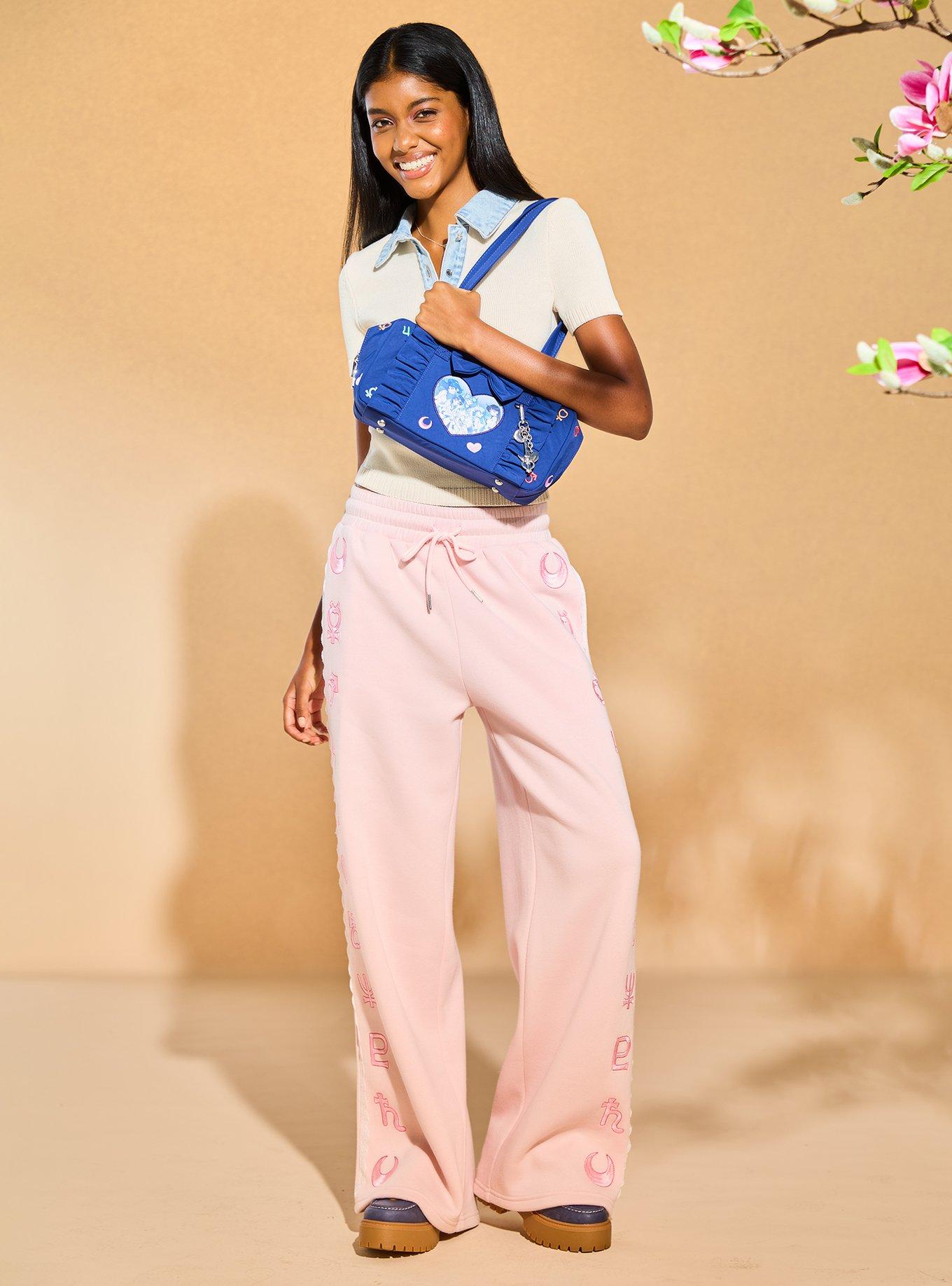 Pretty Guardian Sailor Moon Pink Women's Embroidered Sweatpants - BoxLunch Exclusive, , alternate - view 3