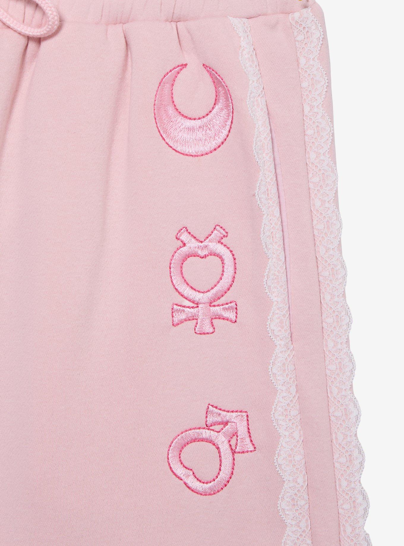 Pretty Guardian Sailor Moon Pink Women's Embroidered Sweatpants - BoxLunch Exclusive, , alternate - view 4