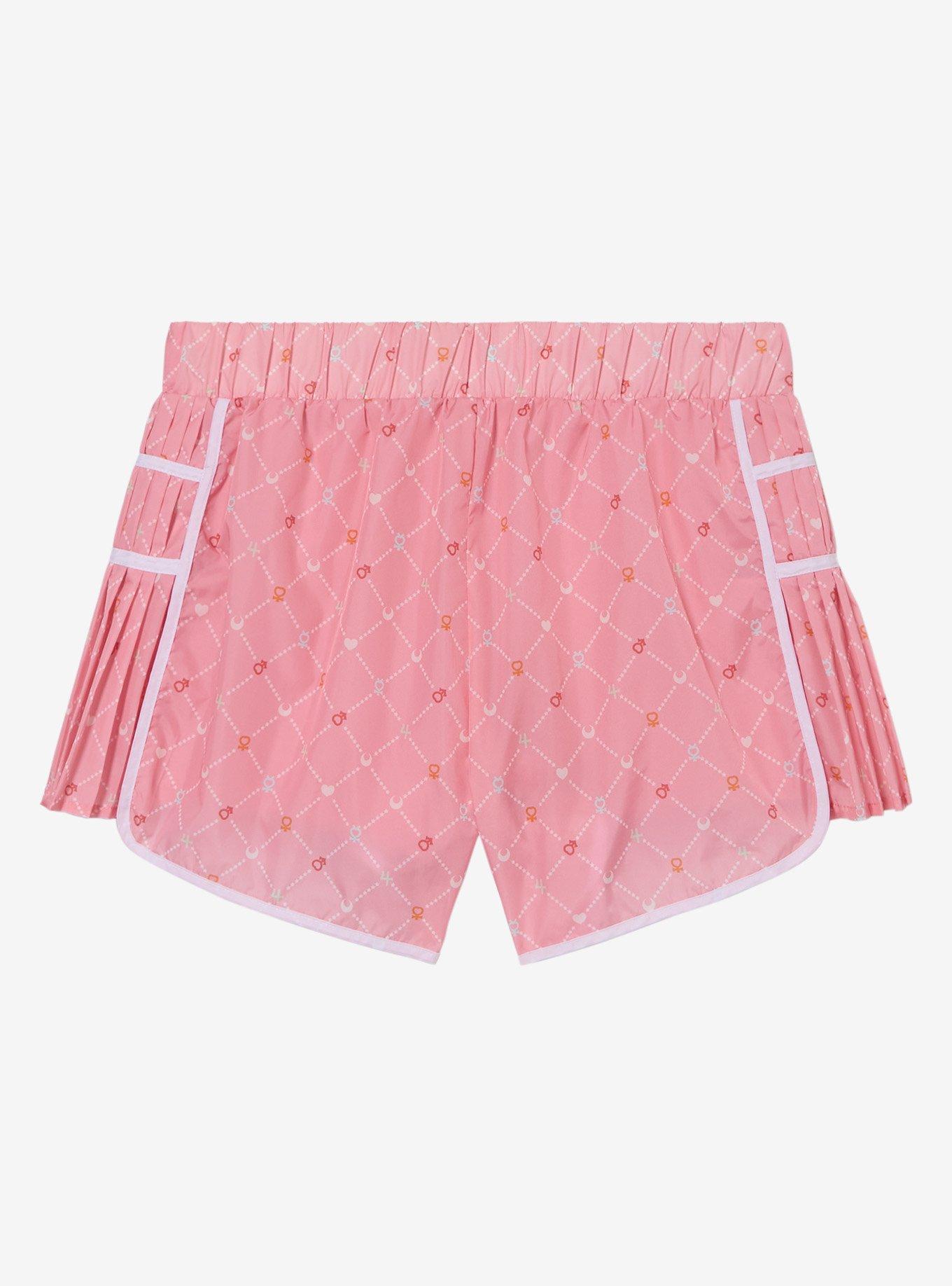 Pretty Guardian Sailor Moon Sailor Guardian Symbols Women's Pleated Active Shorts - BoxLunch Exclusive, , alternate - view 2