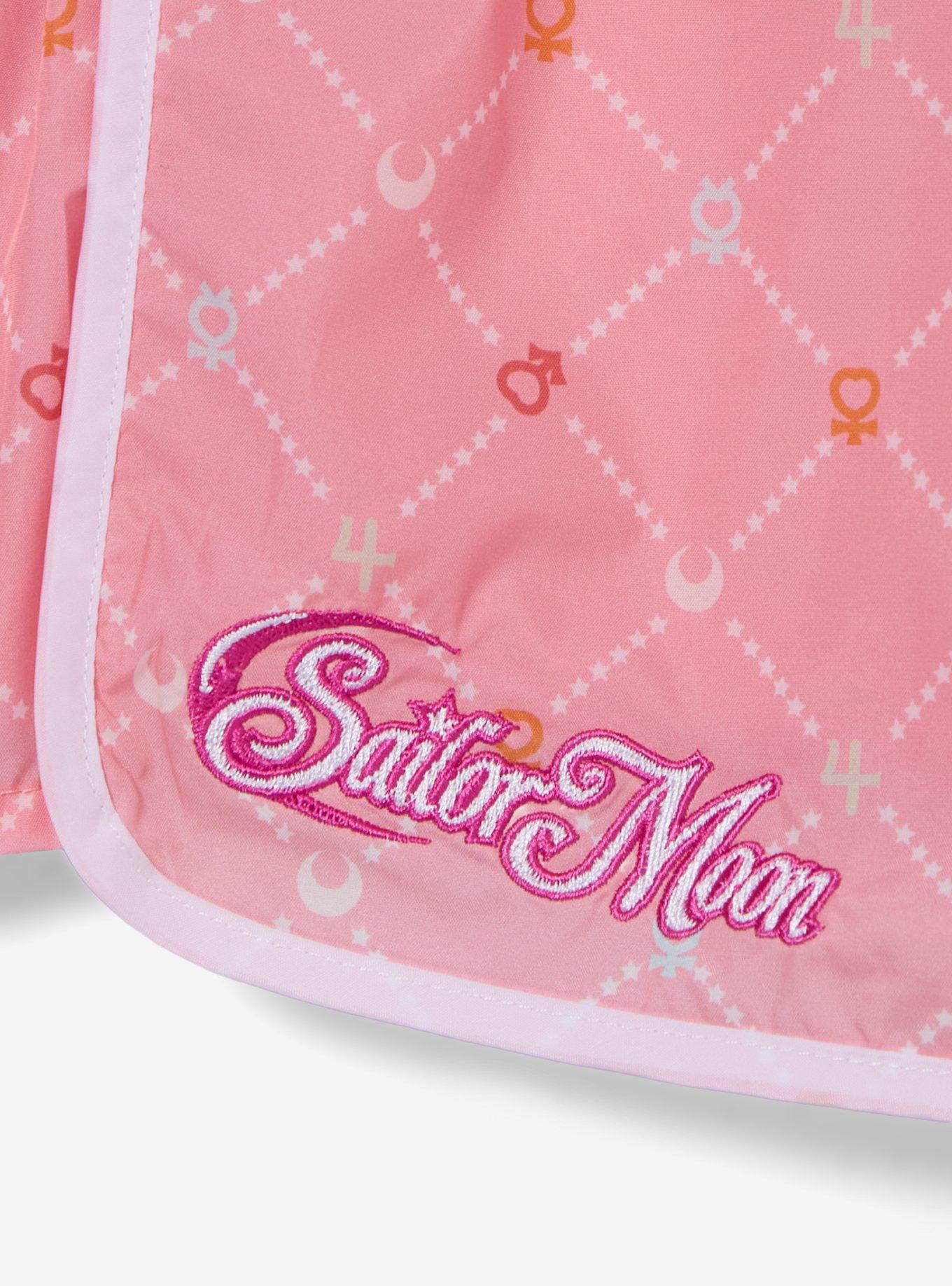 Pretty Guardian Sailor Moon Sailor Guardian Symbols Women's Pleated Active Shorts - BoxLunch Exclusive, , alternate - view 3