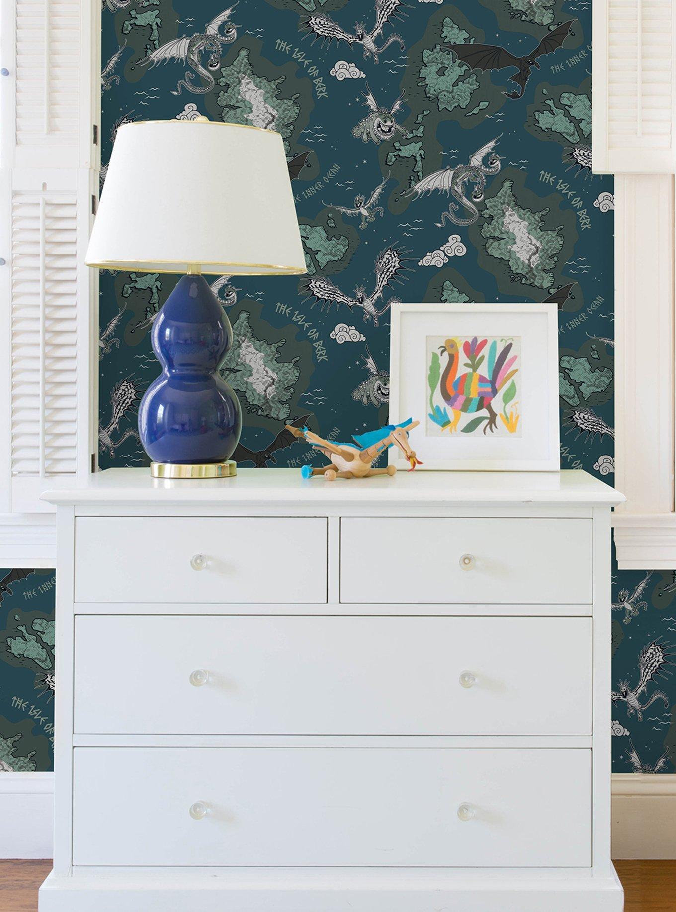 How to Train Your Dragon Isle of Berk Blue Wallpaper, , hi-res