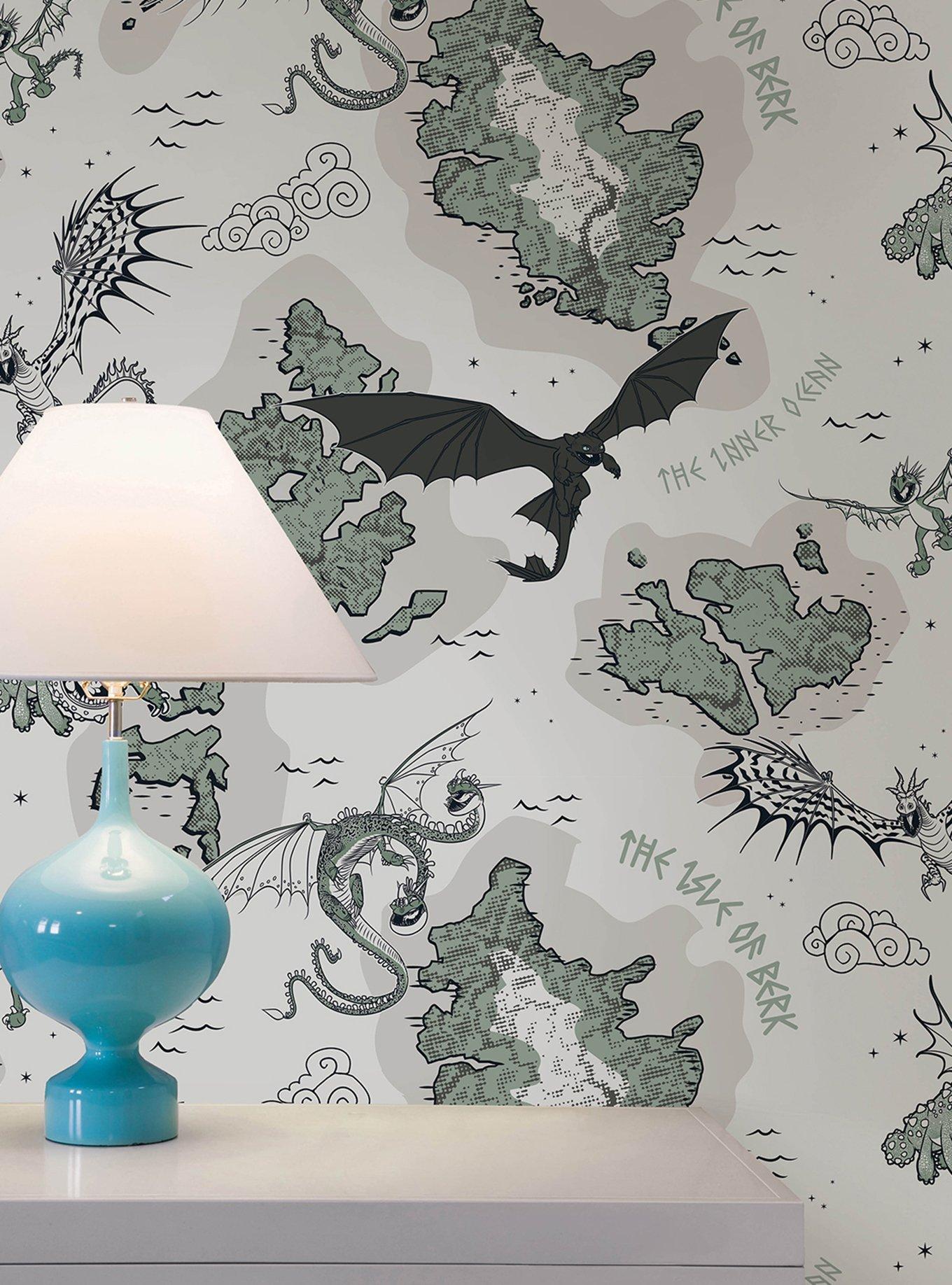 How to Train Your Dragon Isle of Berk Grey Wallpaper, , alternate