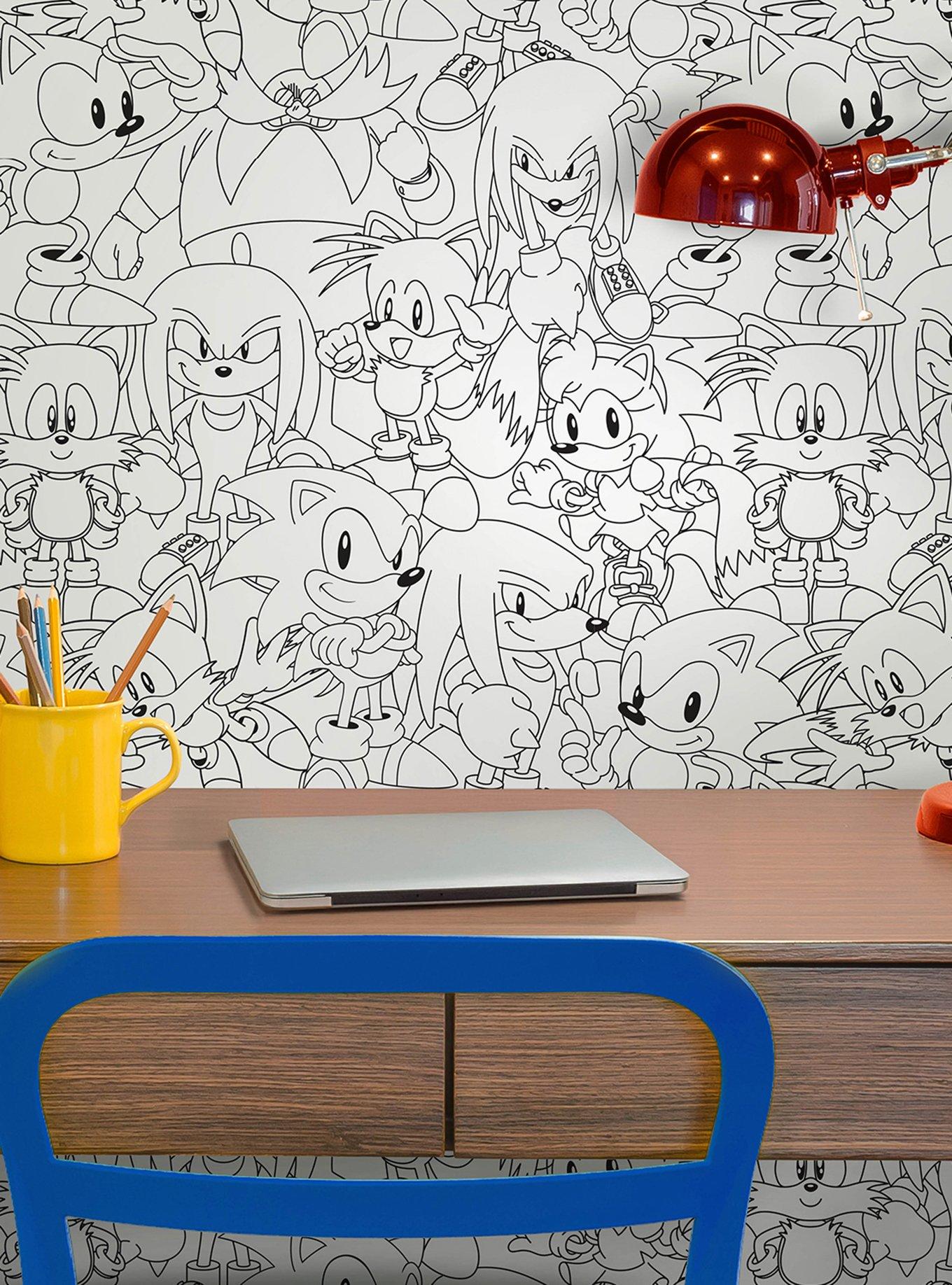 Sonic The Hedgehog Line Art Wallpaper, , alternate