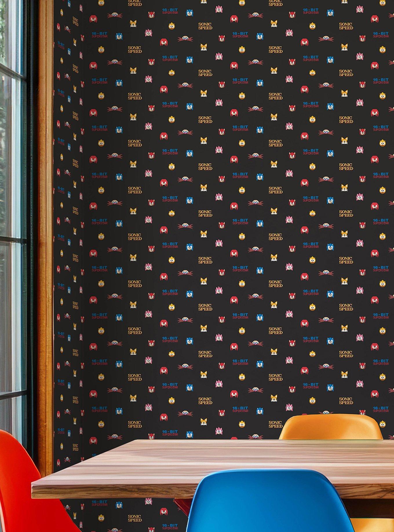 Sonic The Hedgehog 16-Bit Superstar Retro Wallpaper, , alternate