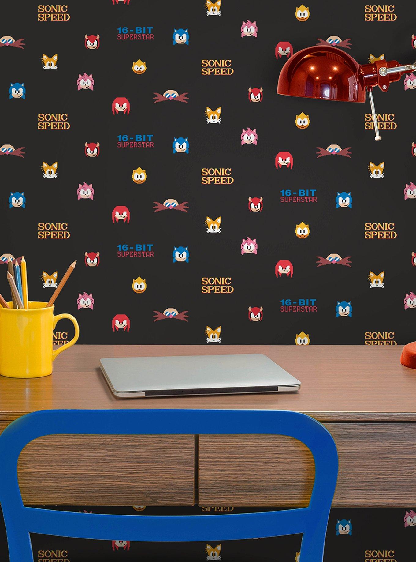 Sonic The Hedgehog 16-Bit Superstar Retro Wallpaper, , alternate