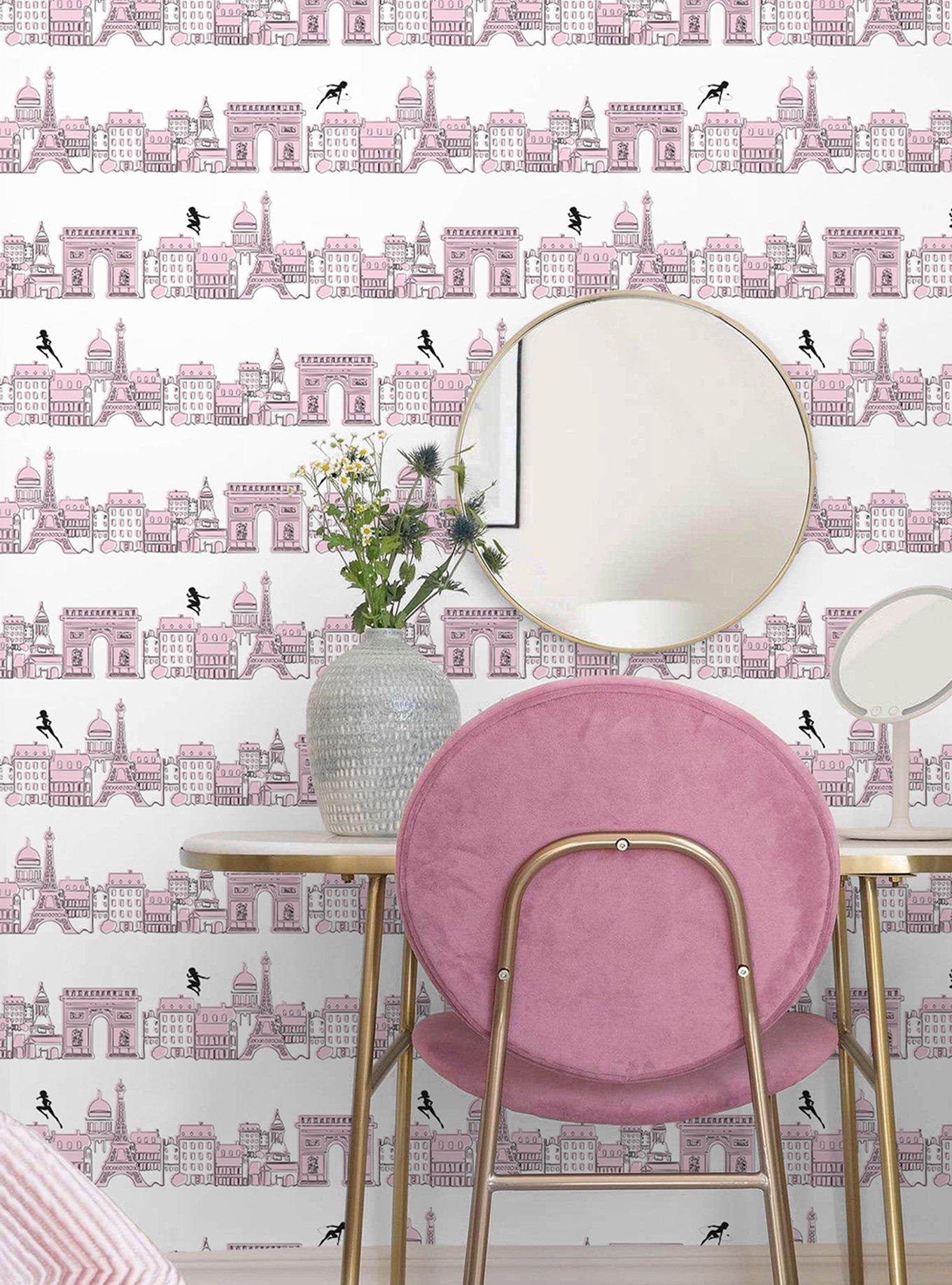 Miraculous: Tales of Ladybug & Cat Noir Charming Paris Pink Wallpaper, , alternate