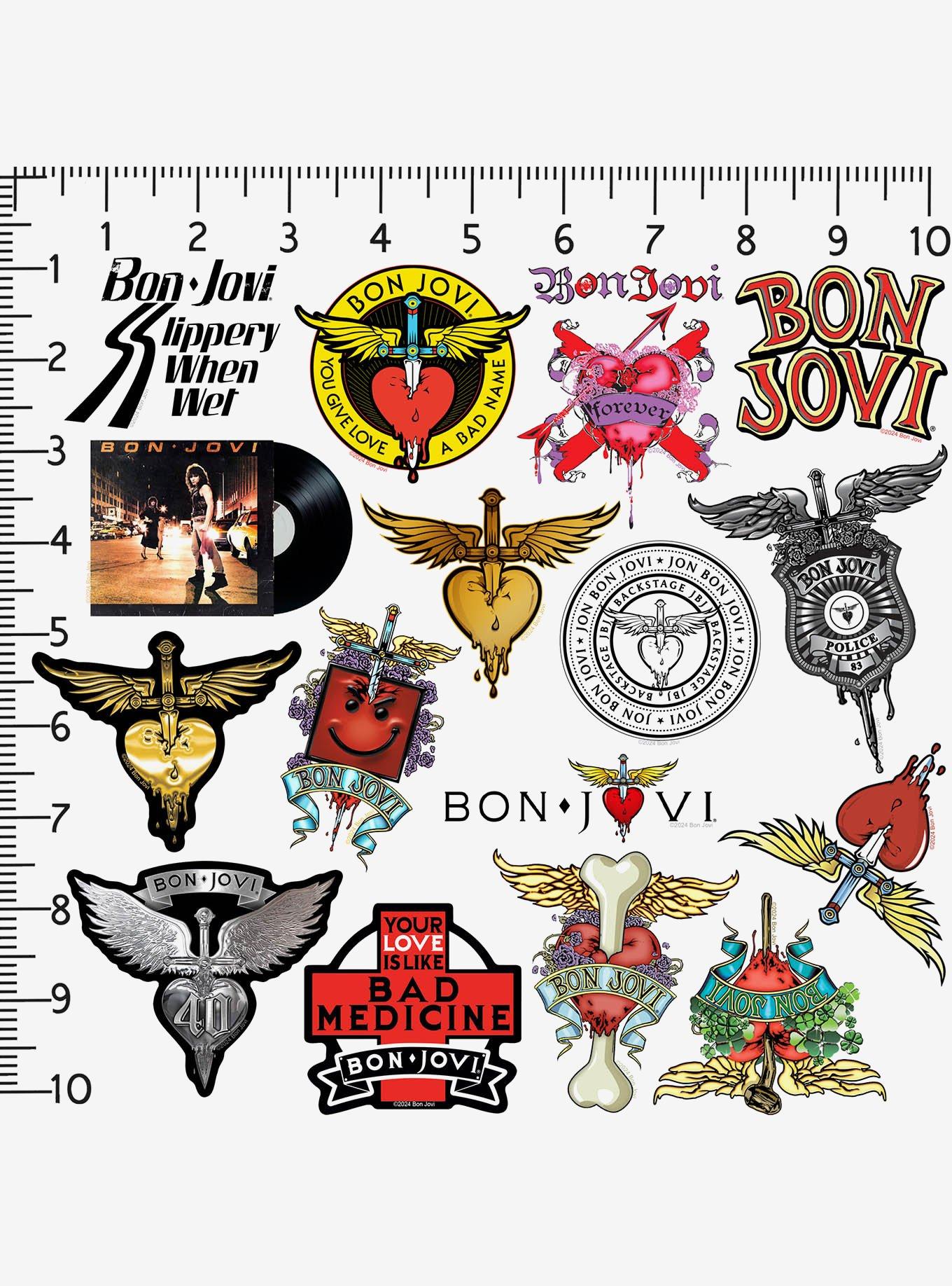 Bon Jovi Miscellaneous 100ct Sticker Pack, , alternate