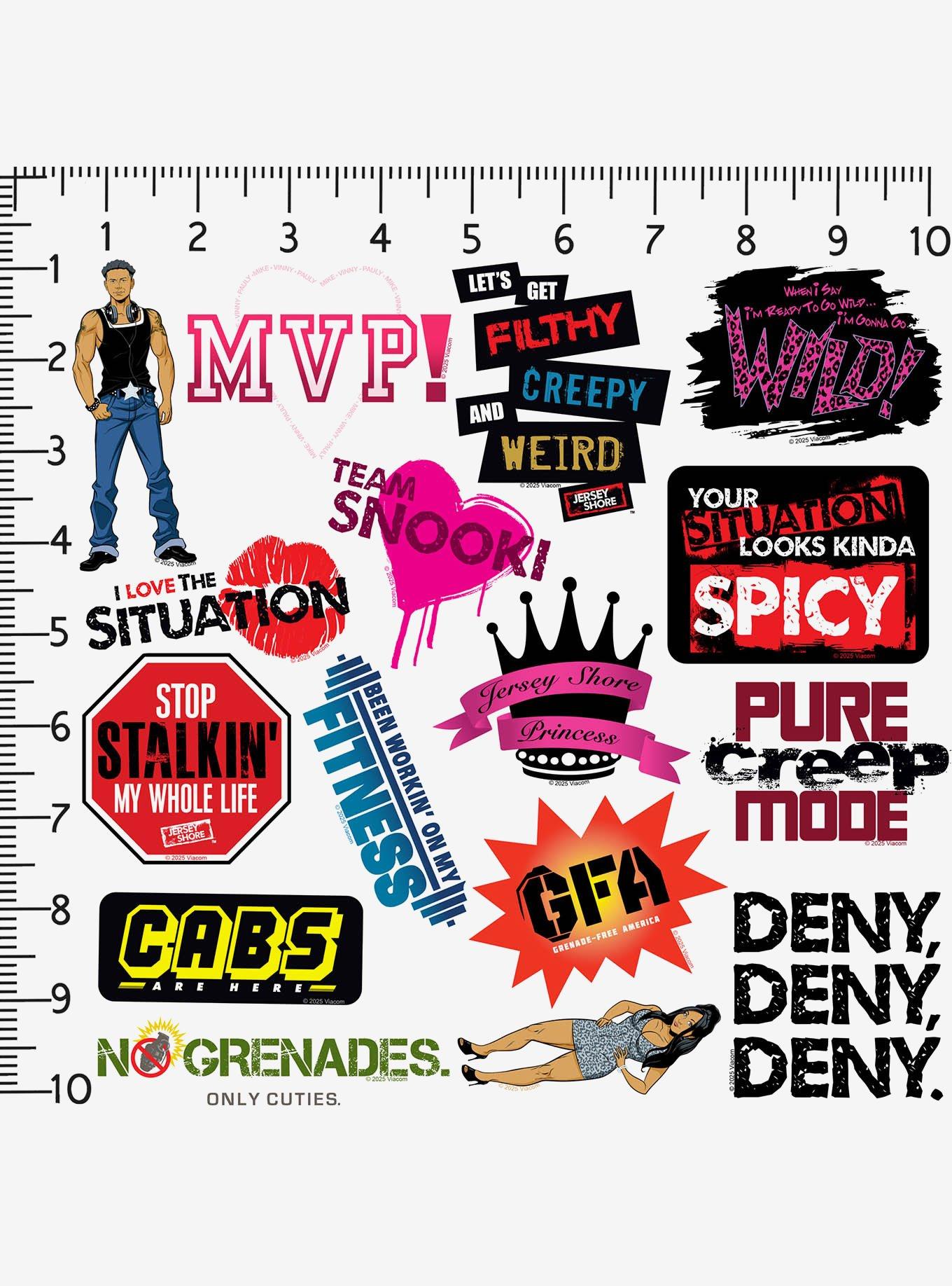 Jersey Shore Variety Miscellaneous 100ct Sticker Pack, , alternate