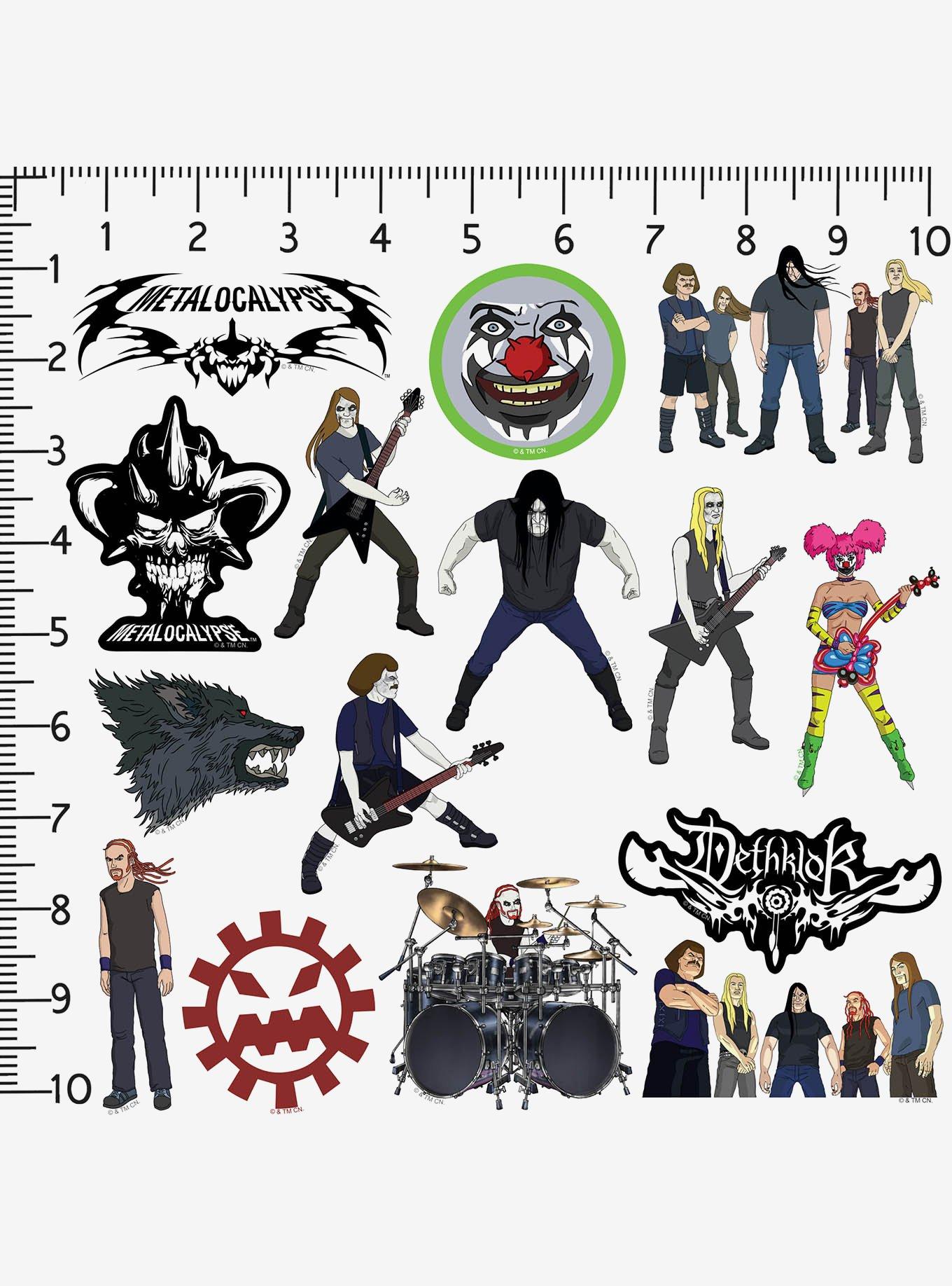 Metalocalypse Miscellaneous 100ct Sticker Pack, , alternate