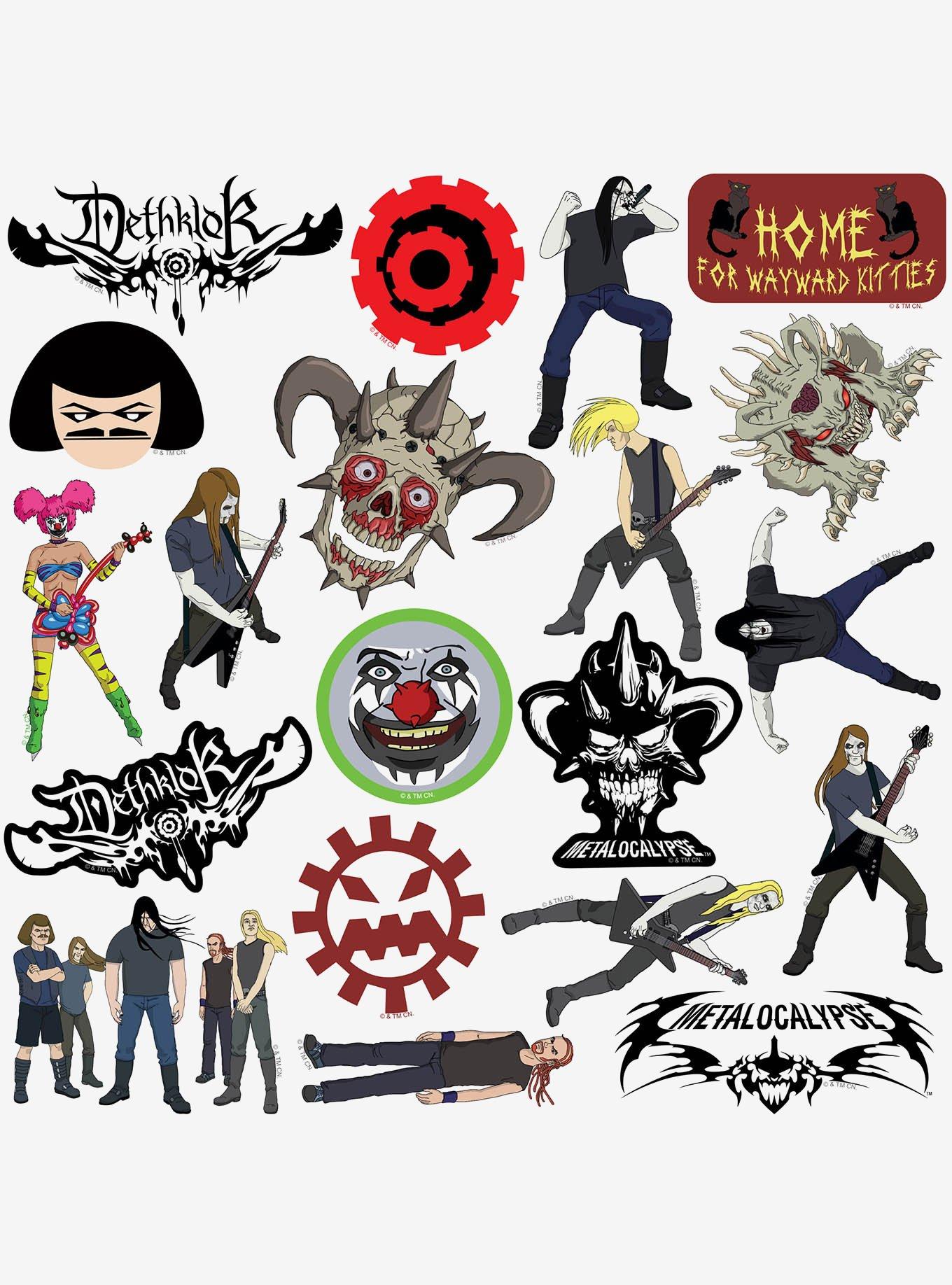 Metalocalypse Miscellaneous 100ct Sticker Pack, , alternate