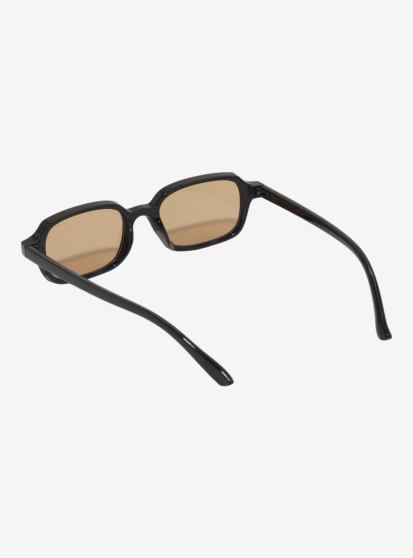 Black Rectangular Sunglasses, , hi-res